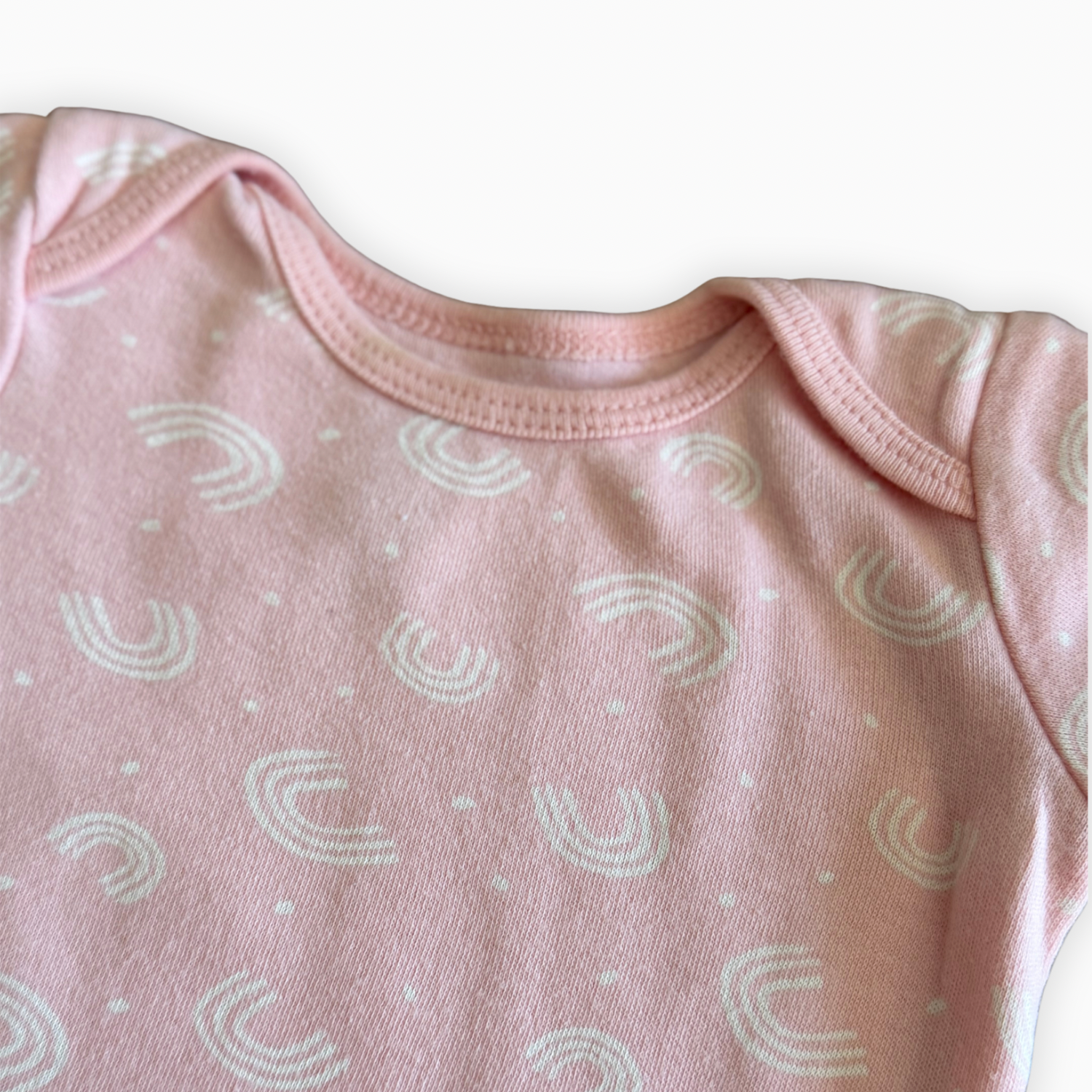 Cache-couche manches courtes motif arc-en-ciel | George Baby | NB (0M)