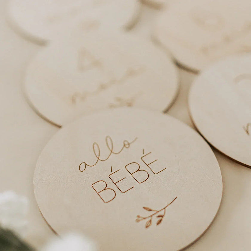 Pastilles de Bois script - La Maison Camomille