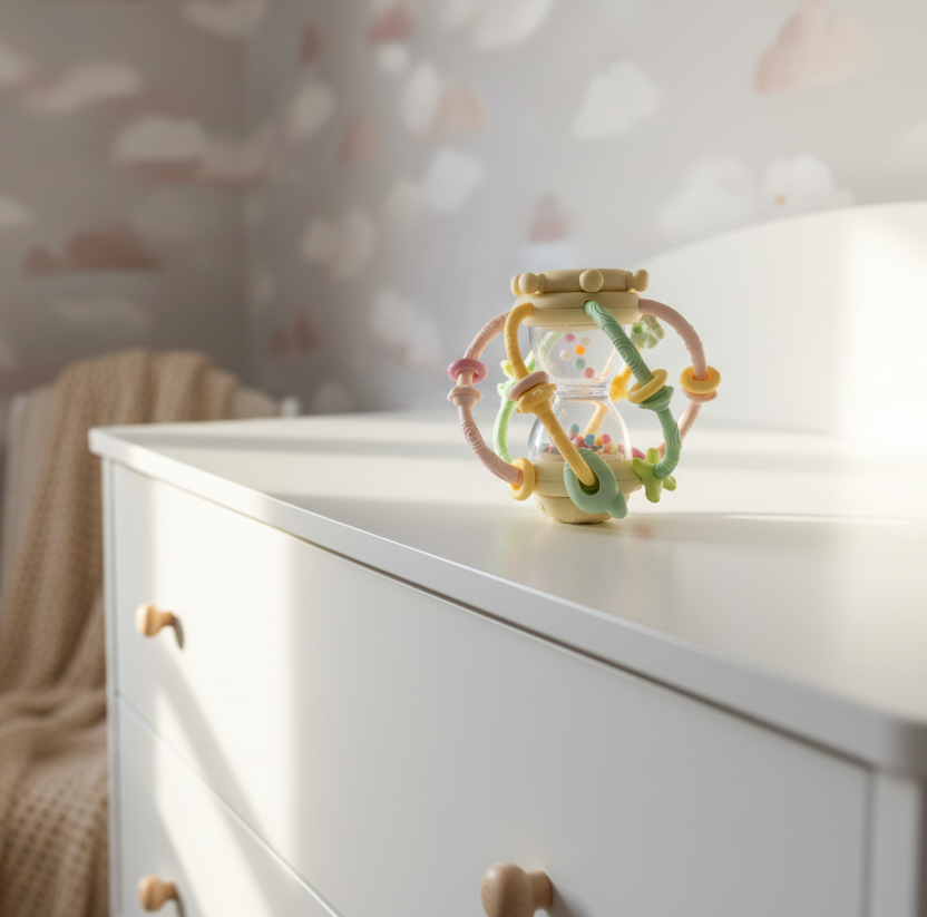 Jouet hochet pastel