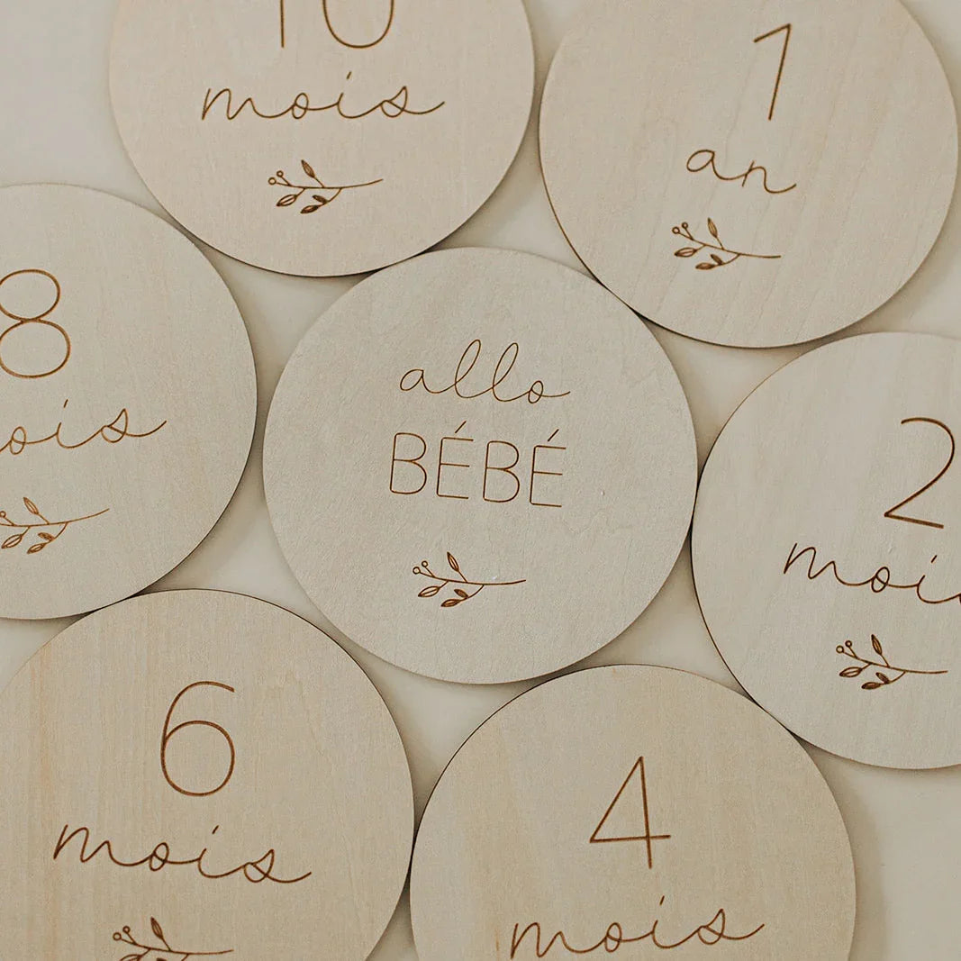 Pastilles de Bois script - La Maison Camomille