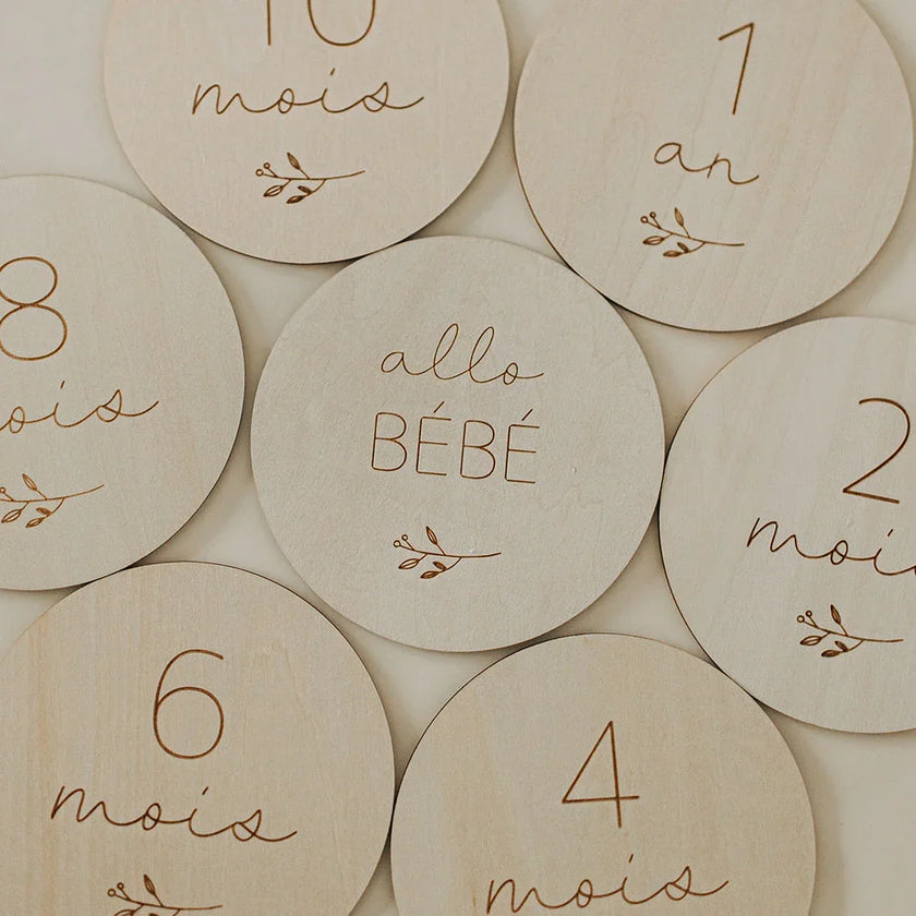 Pastilles de Bois script - La Maison Camomille