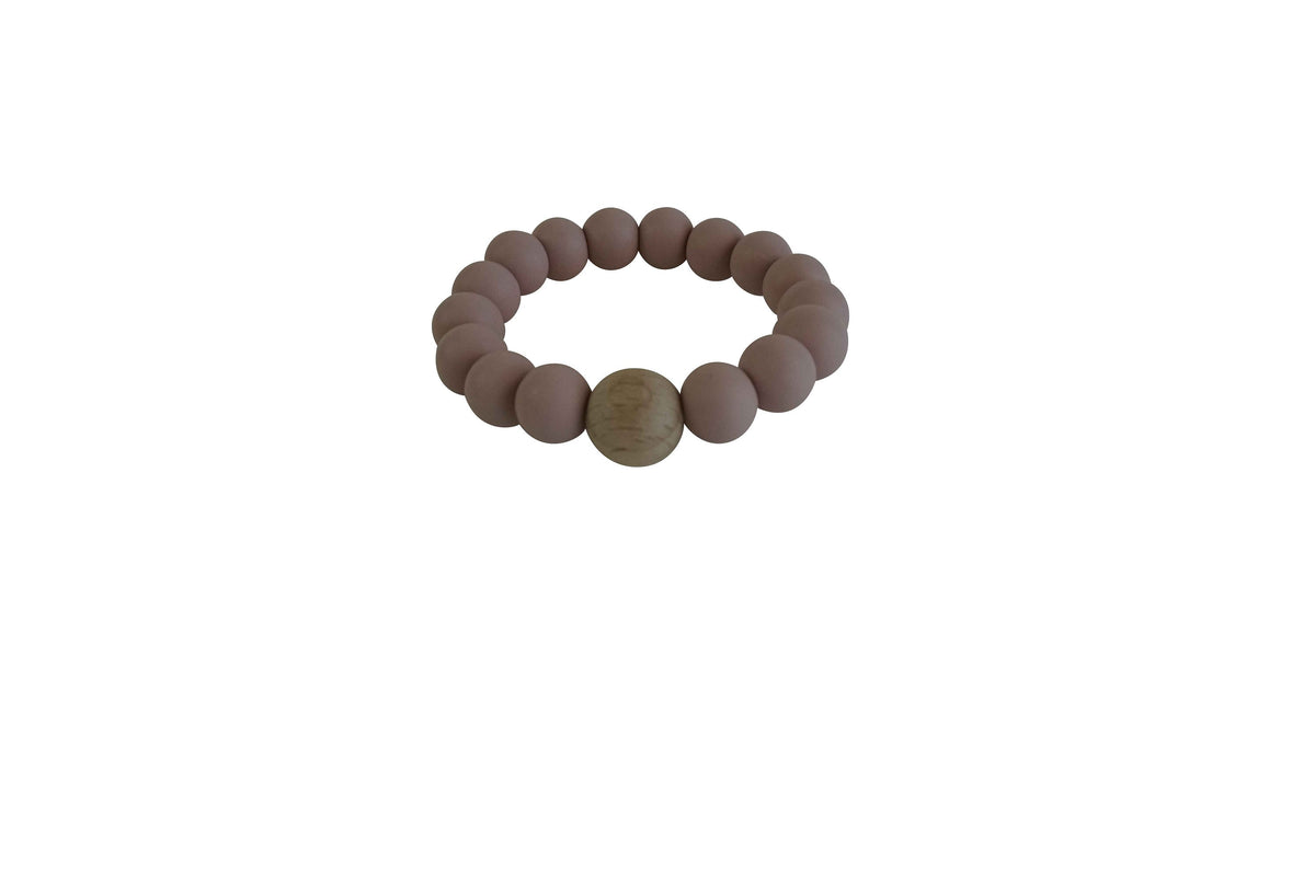 Mini Silicone and Wood Teething Ring