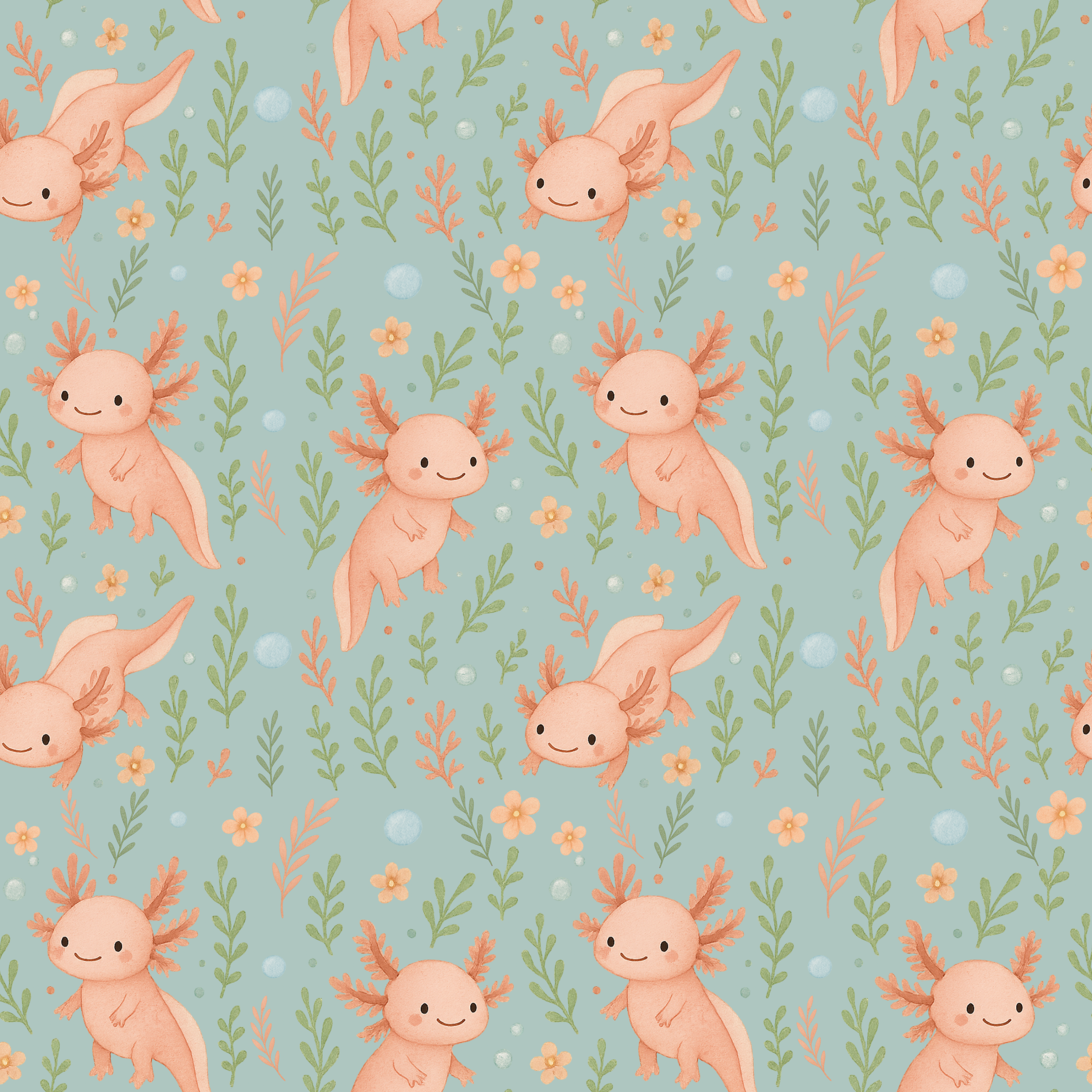 Attache-suce Axolove♥️(axolotl) en mousseline de bambou