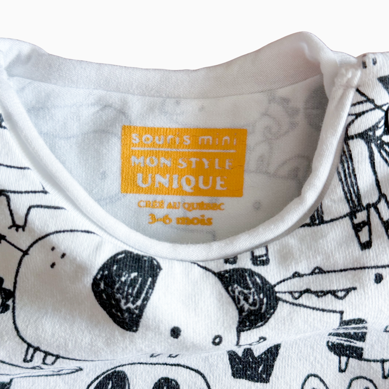 Cache-couche robe animaux | Souris Mini | 3–6 mois