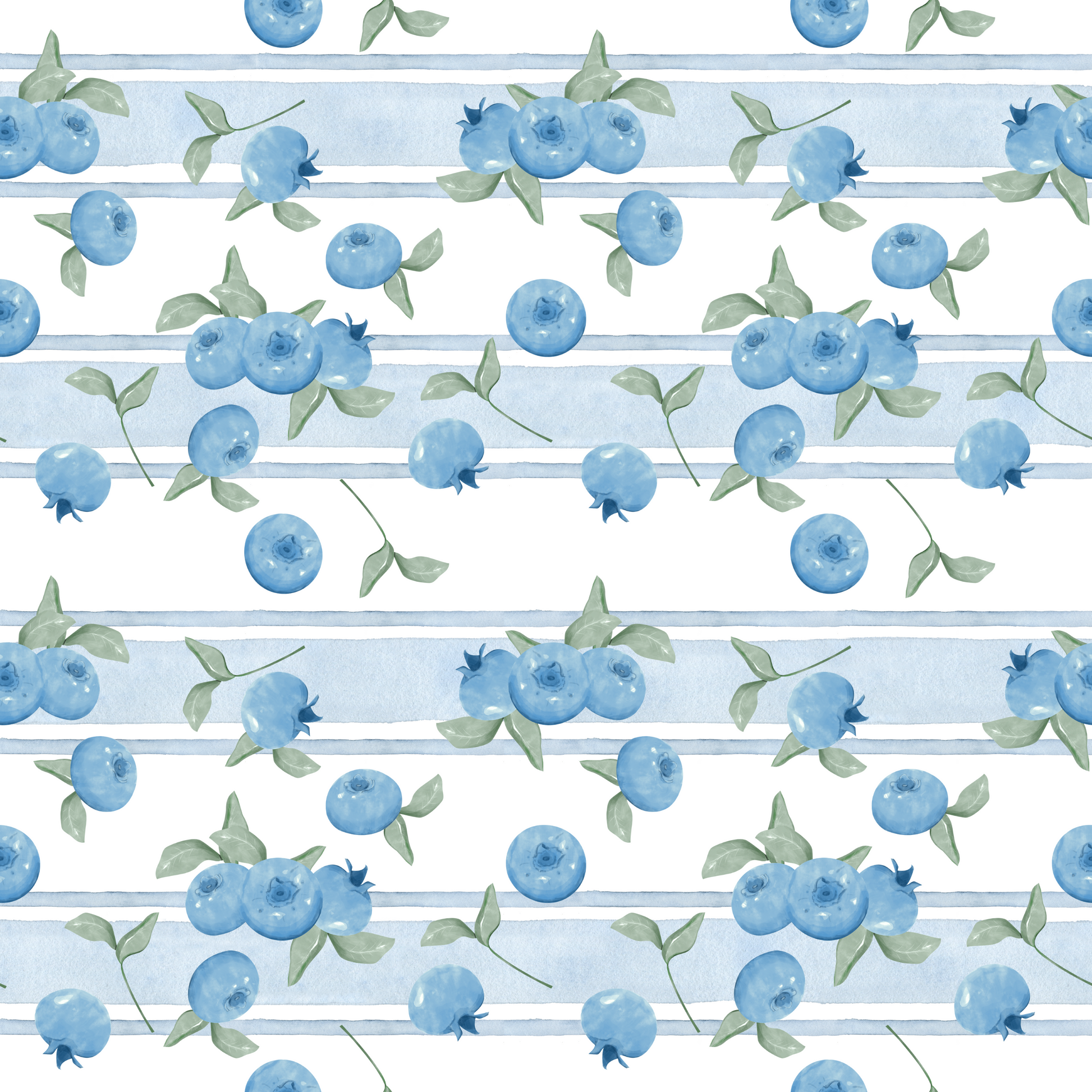 Mousseline de bambou bleuets