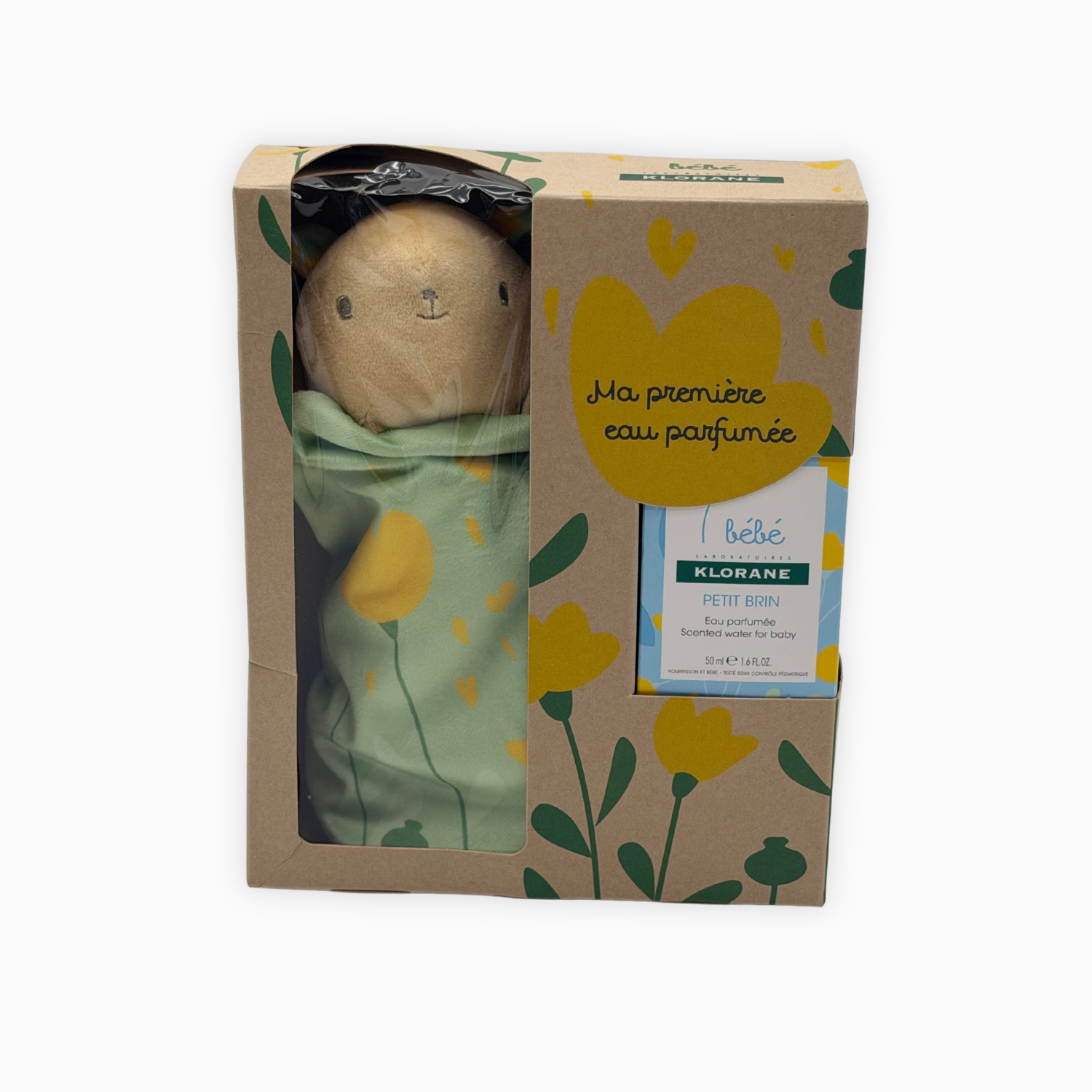 Coffret naissance eau parfumée et doudou lapin | Klorane