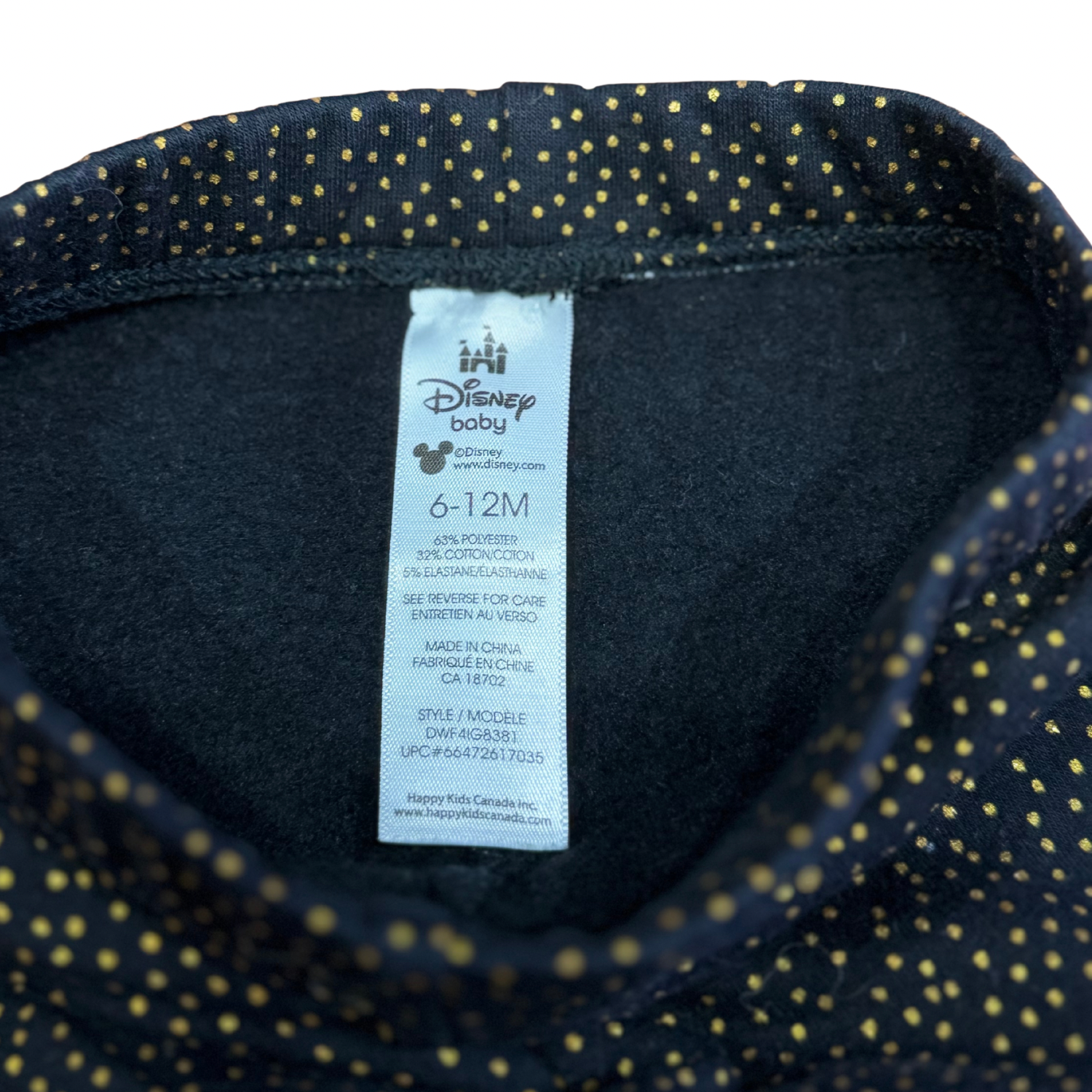 Pantalon doublé | Disney | 6-12 mois