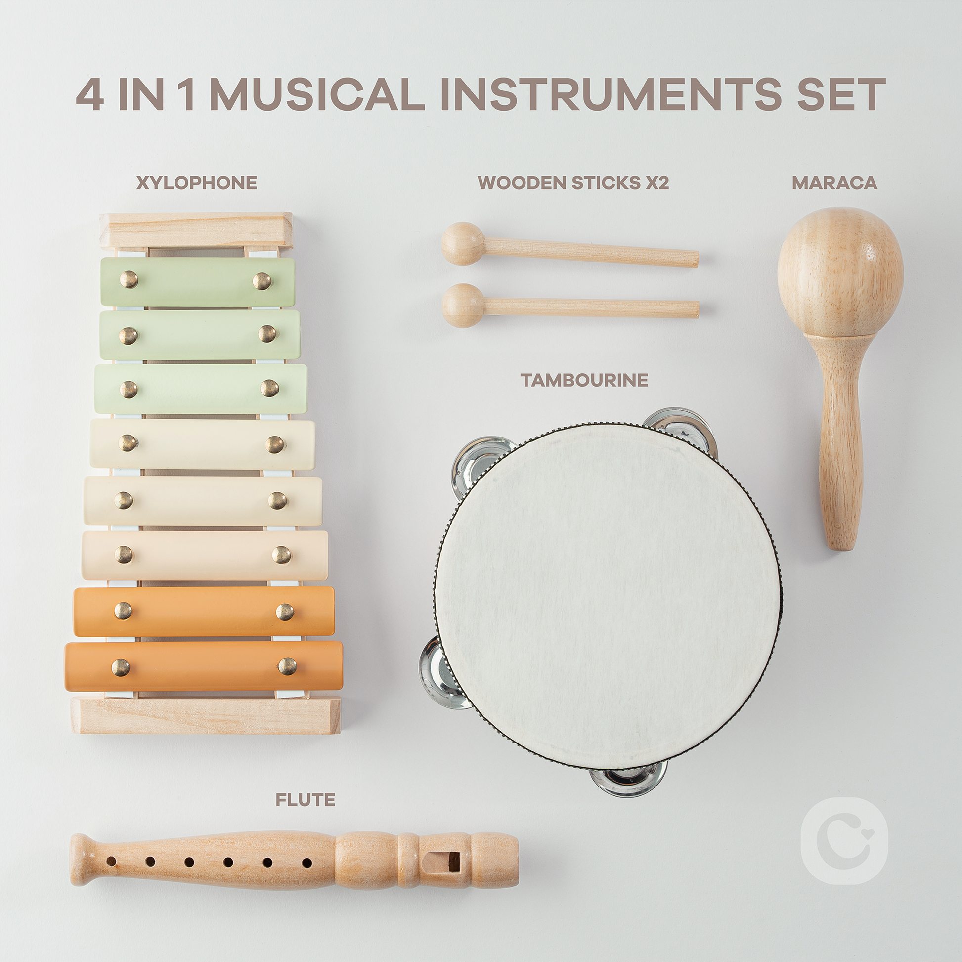 Comfy Cubs - 4-Piece Kids Musical Instruments