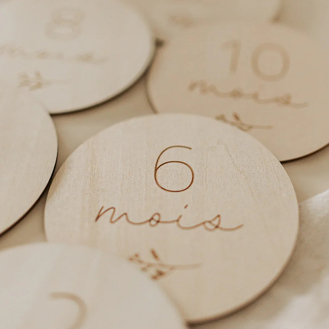 Pastilles de Bois script - La Maison Camomille