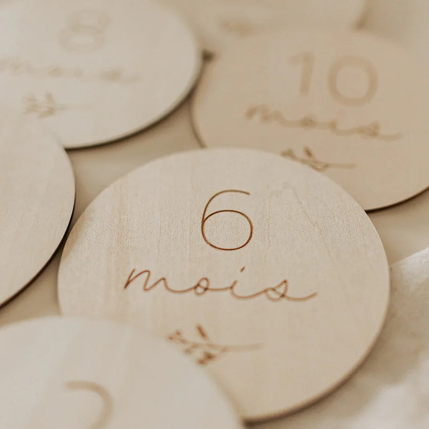 Pastilles de Bois script - La Maison Camomille