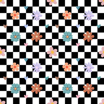 💕Grande mousseline de bambou Punky bloom