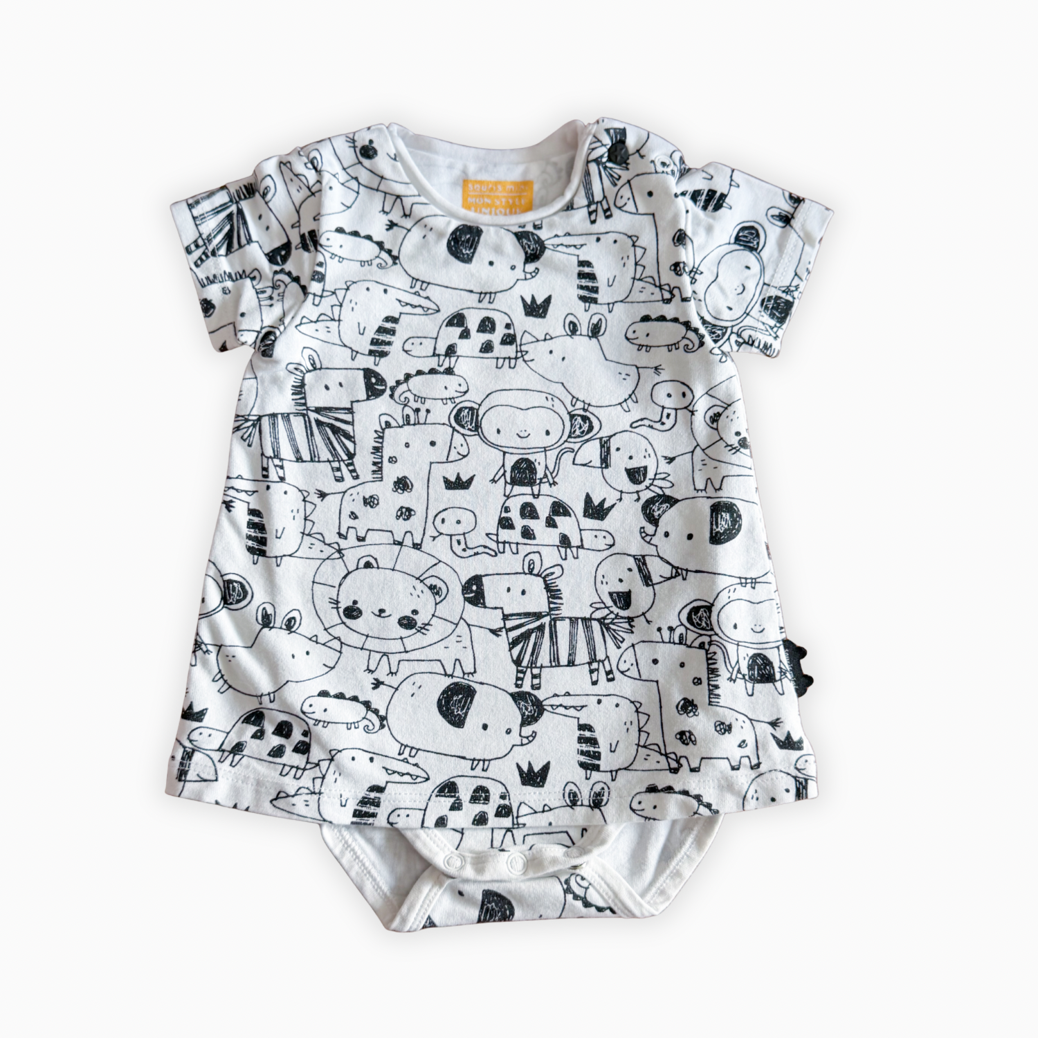 Cache-couche robe animaux | Souris Mini | 3–6 mois