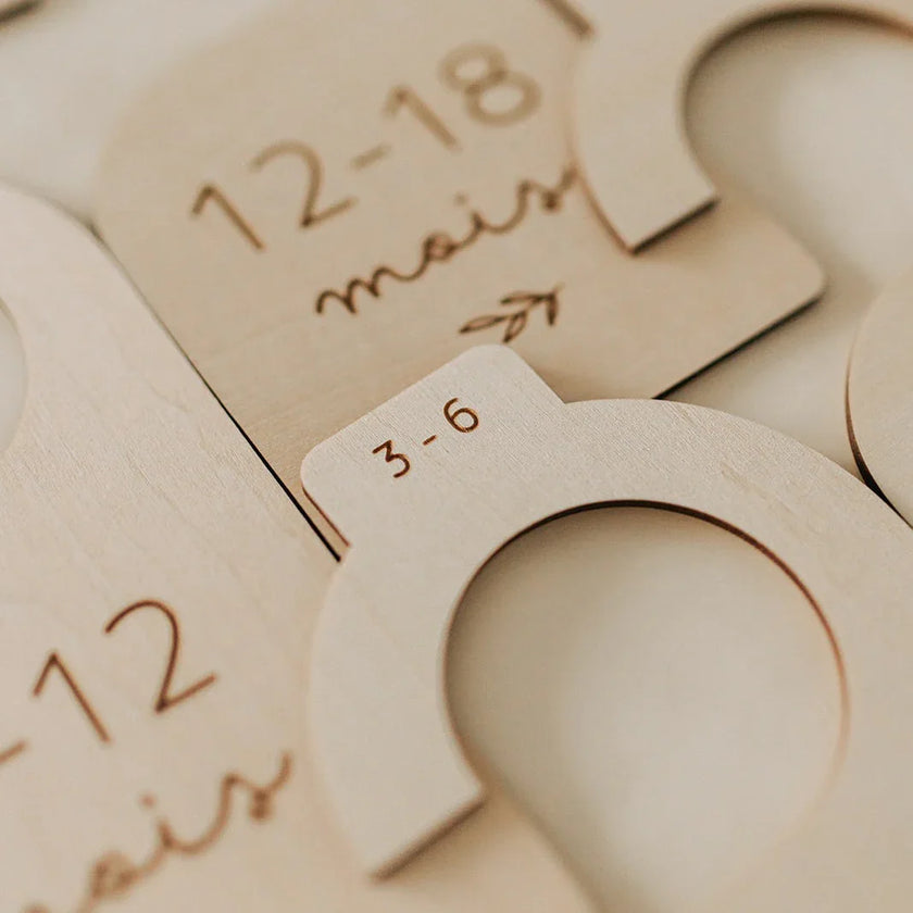 Séparateurs de grandeur en bois - La Maison Camomille