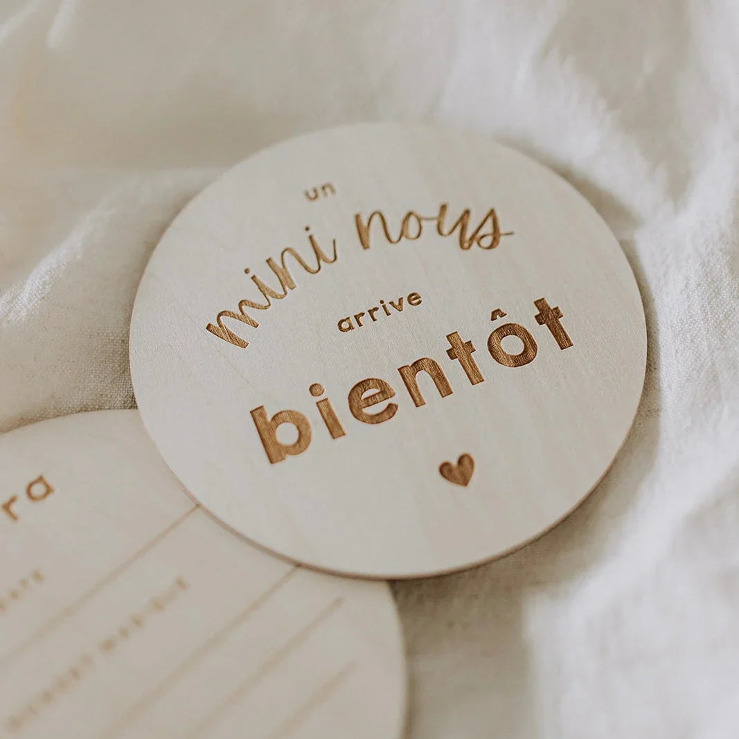 Pastille de bois - Mini nous - La Maison Camomille