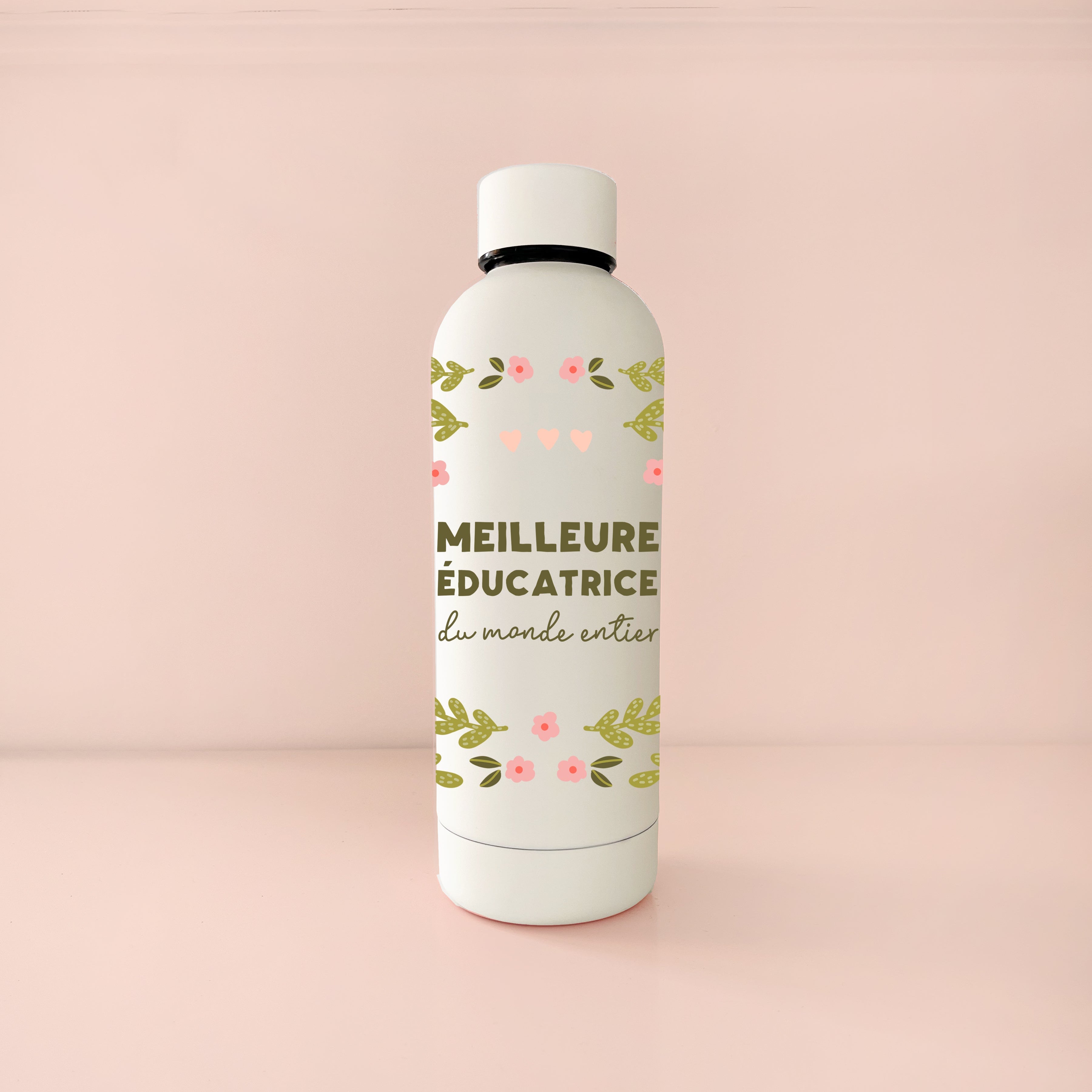 Bouteille isotherme 17oz - crème meilleure éducatrice du monde entier