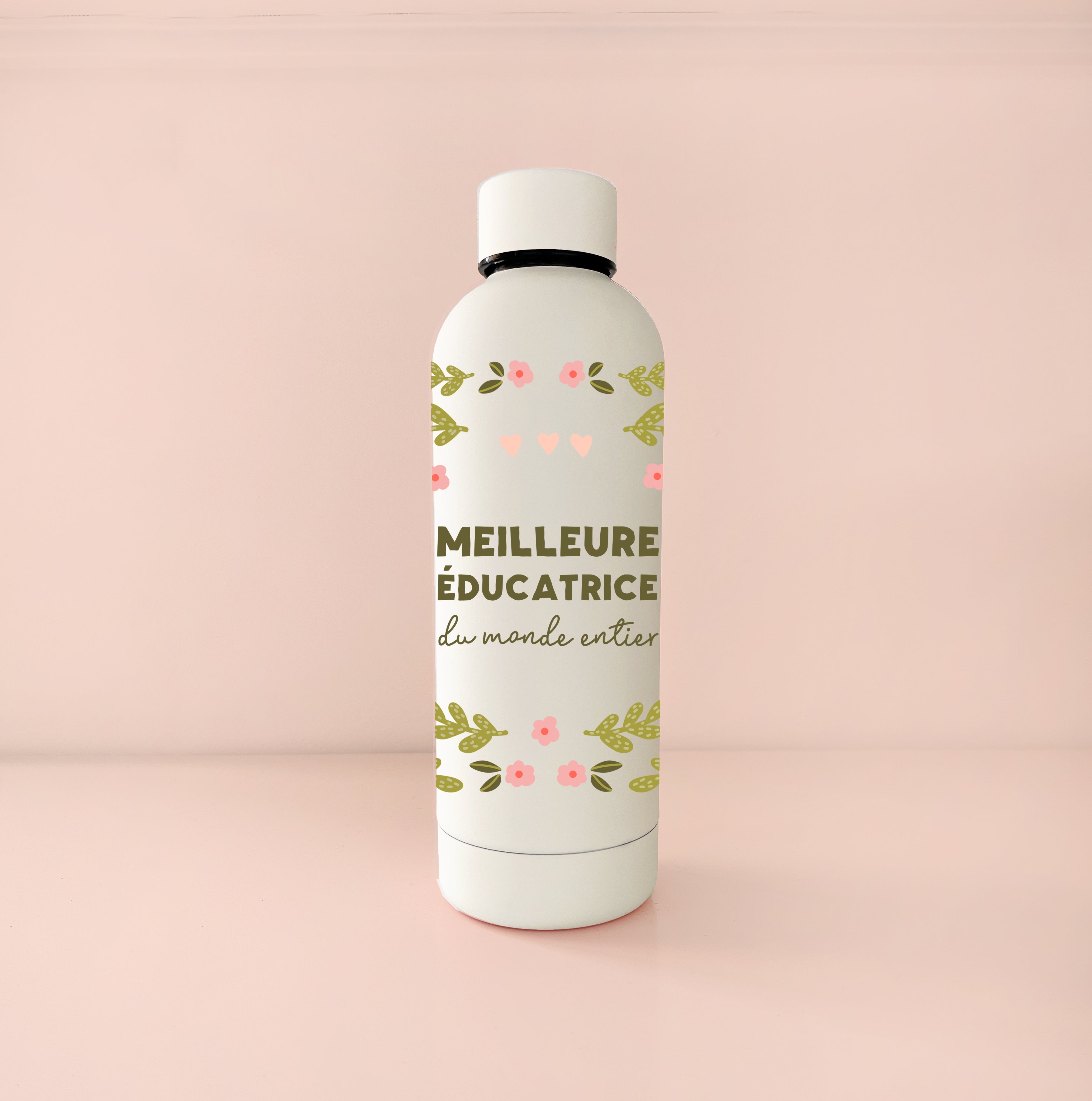 Bouteille isotherme 17oz - crème meilleure éducatrice du monde entier
