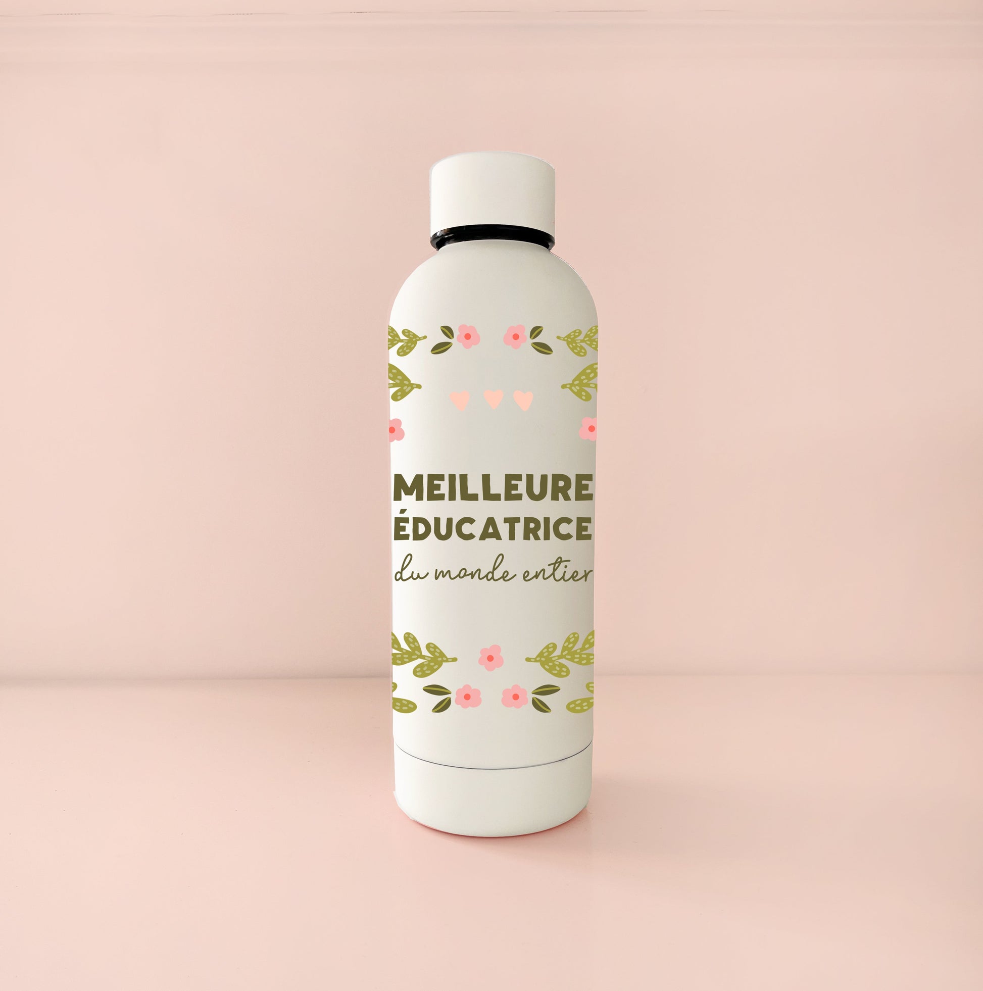 Bouteille isotherme 17oz - crème meilleure éducatrice du monde entier
