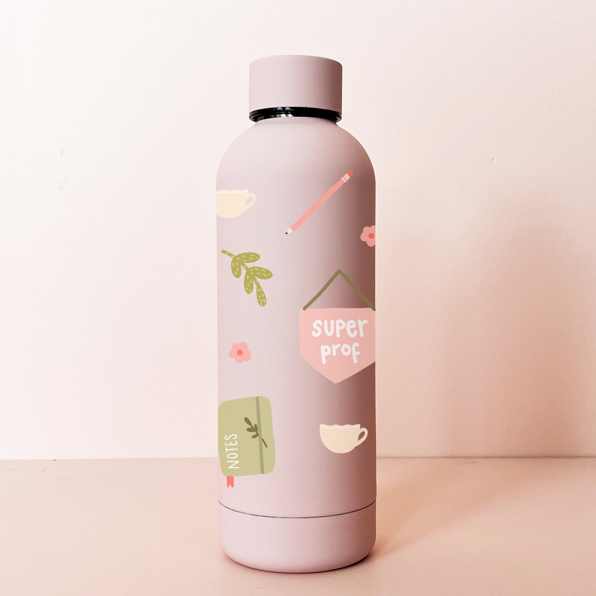 Bouteille isotherme 17oz - rose pâle Enseignante d'exception
