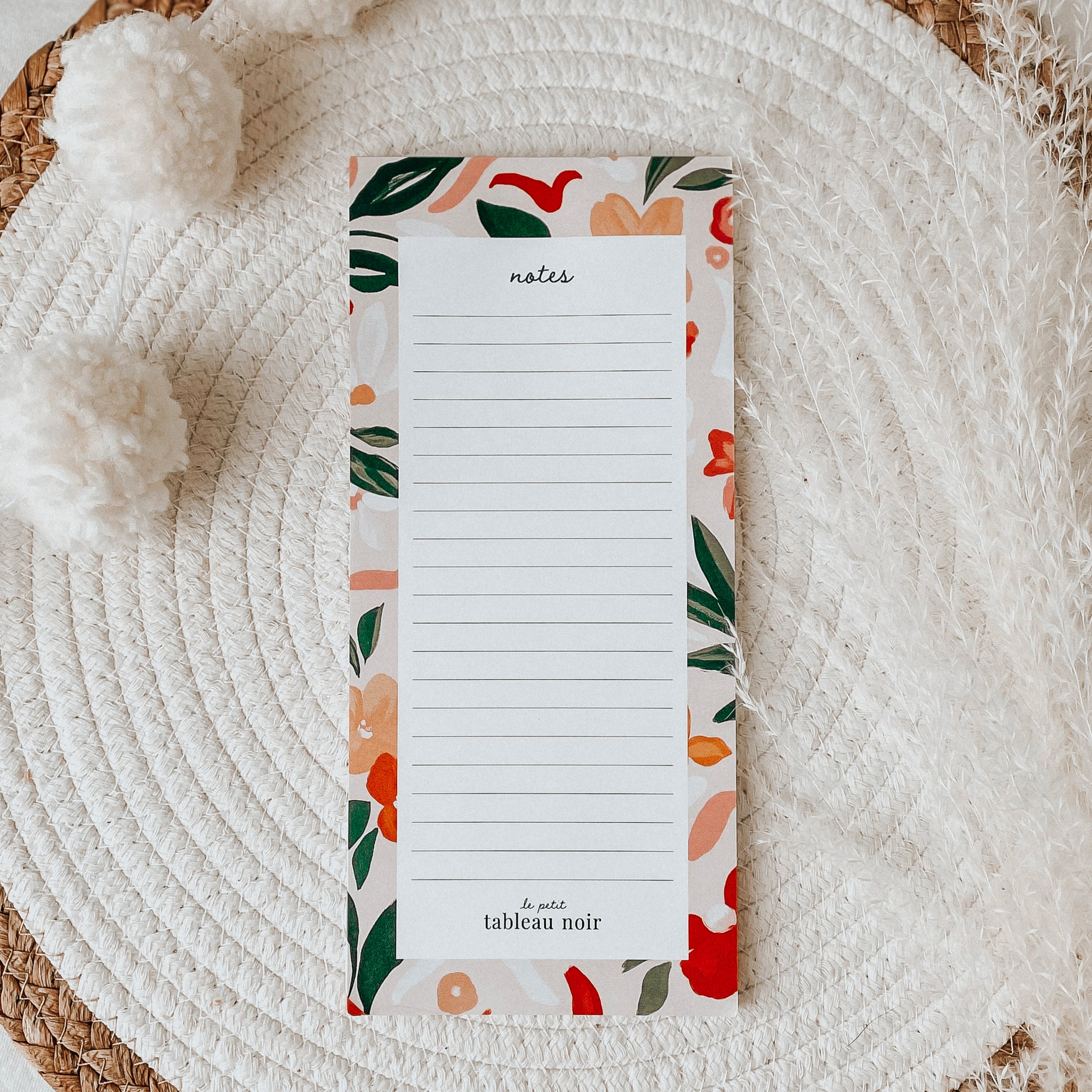 Bloc-notes floral
