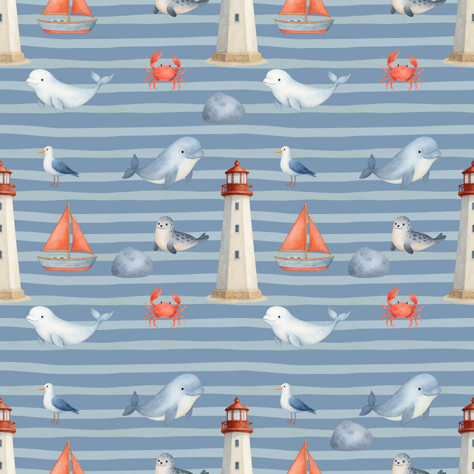 Couverture minky fleuve Saint-Laurent 🐋 moyenne