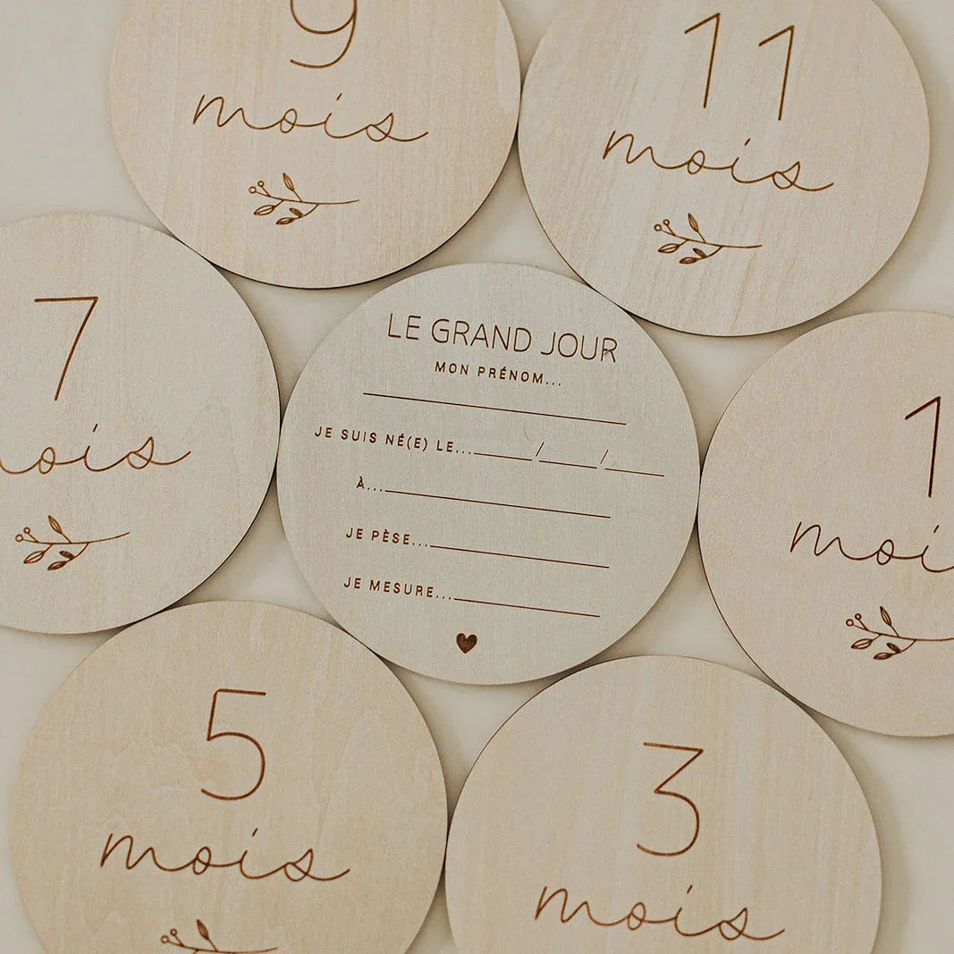 Pastilles de Bois script - La Maison Camomille