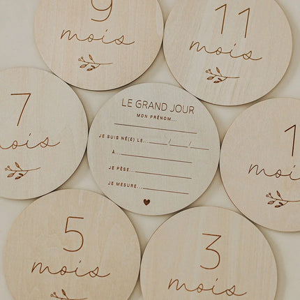 Pastilles de Bois script - La Maison Camomille