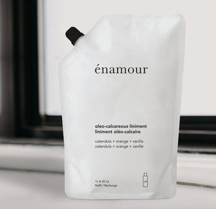 Recharge de liniment oléo-calcaire énamour calendula, orange, vanille 1L