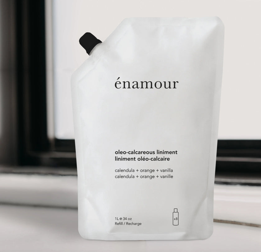 Recharge de liniment oléo-calcaire énamour calendula, orange, vanille 1L