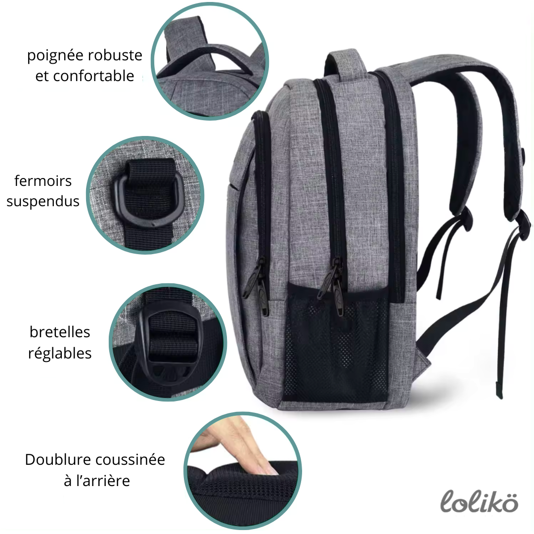 Sac à dos polyvalent noir