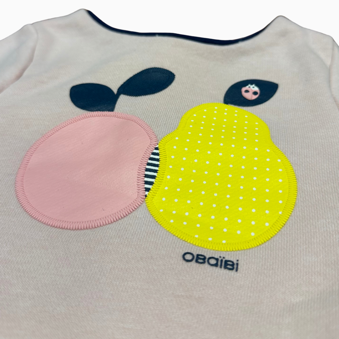 Chandail manches longues motif fruits | Obaïbi | 6 mois