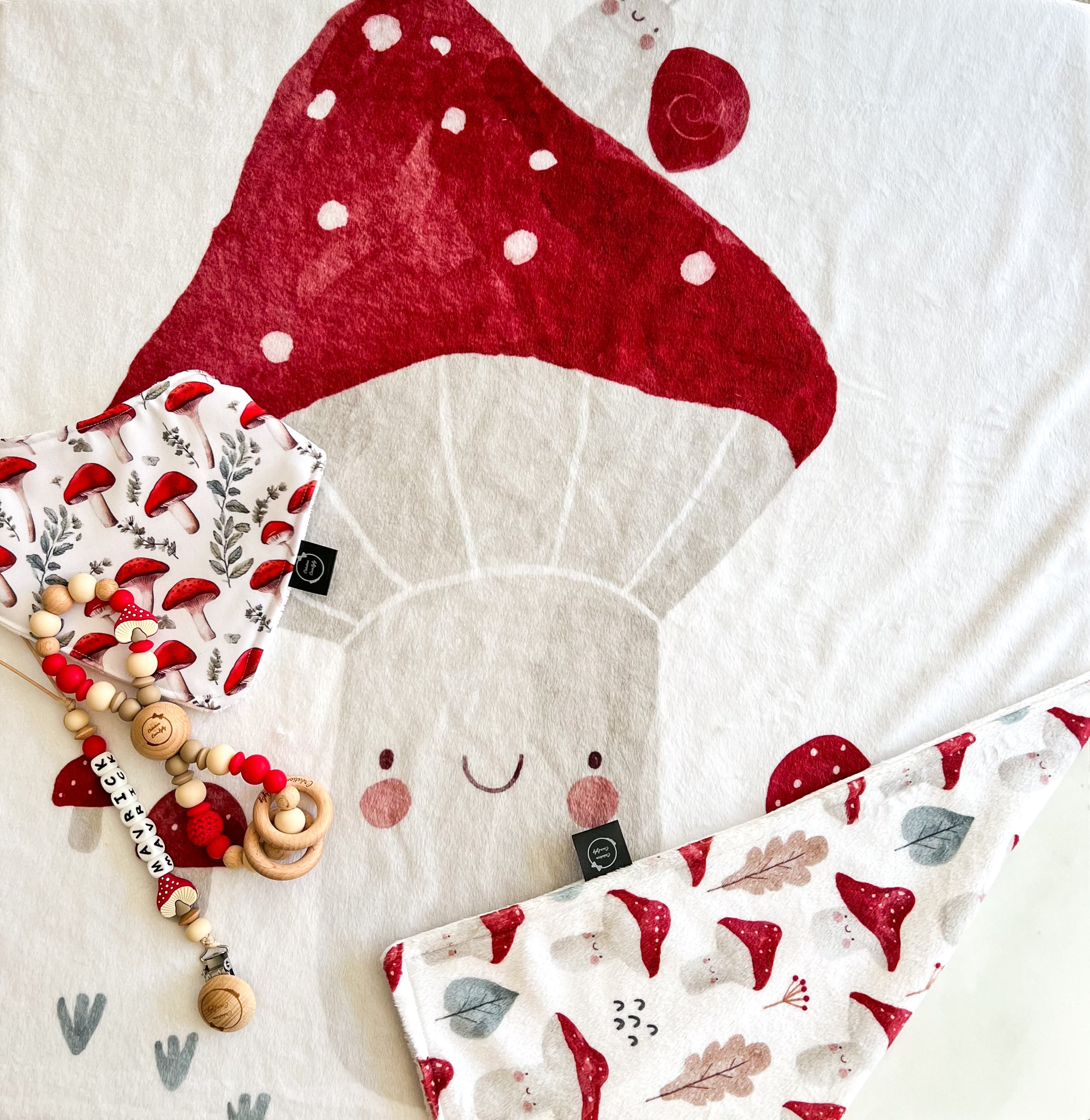 Hochet infini champignons