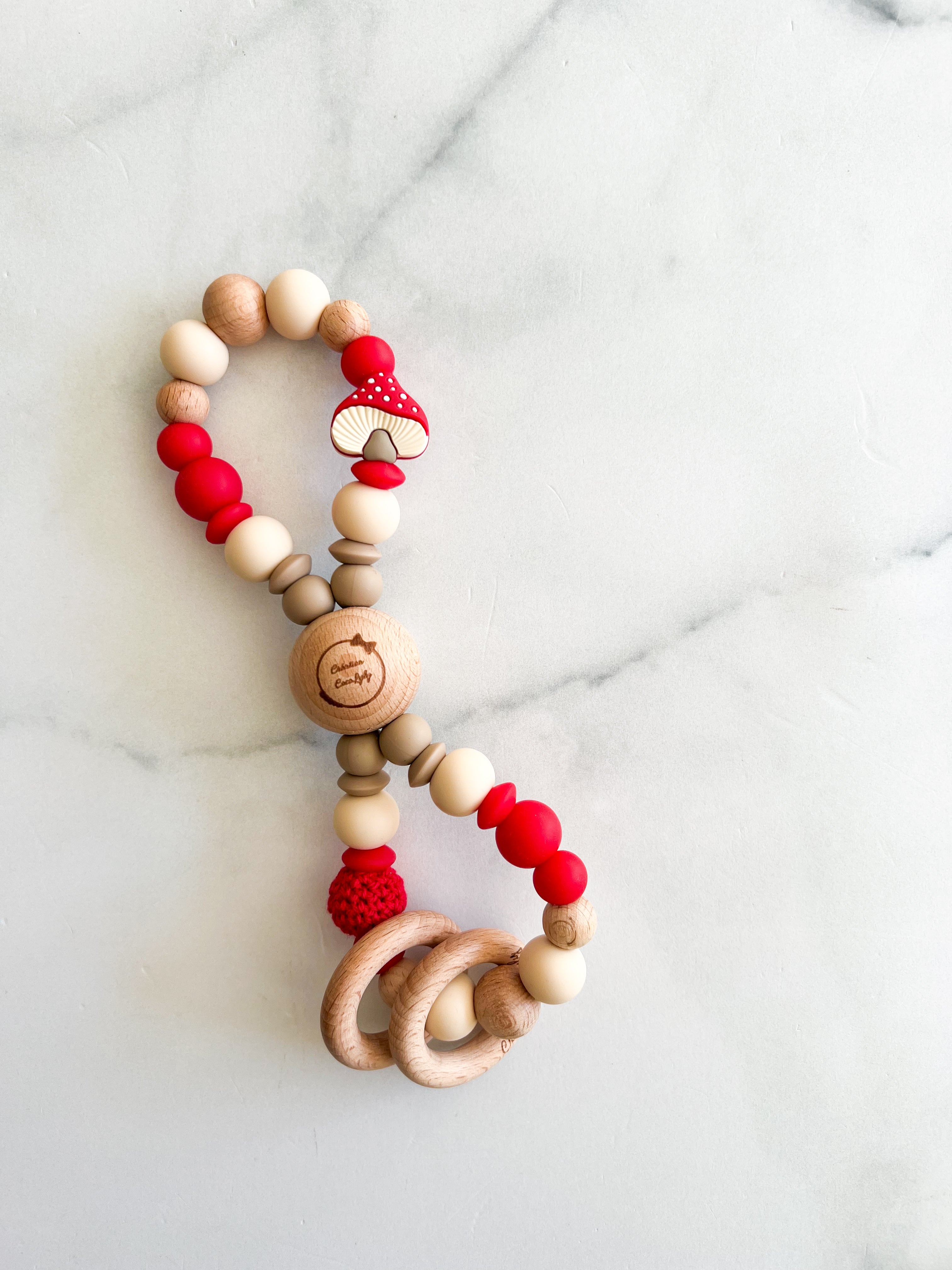 Hochet infini champignons