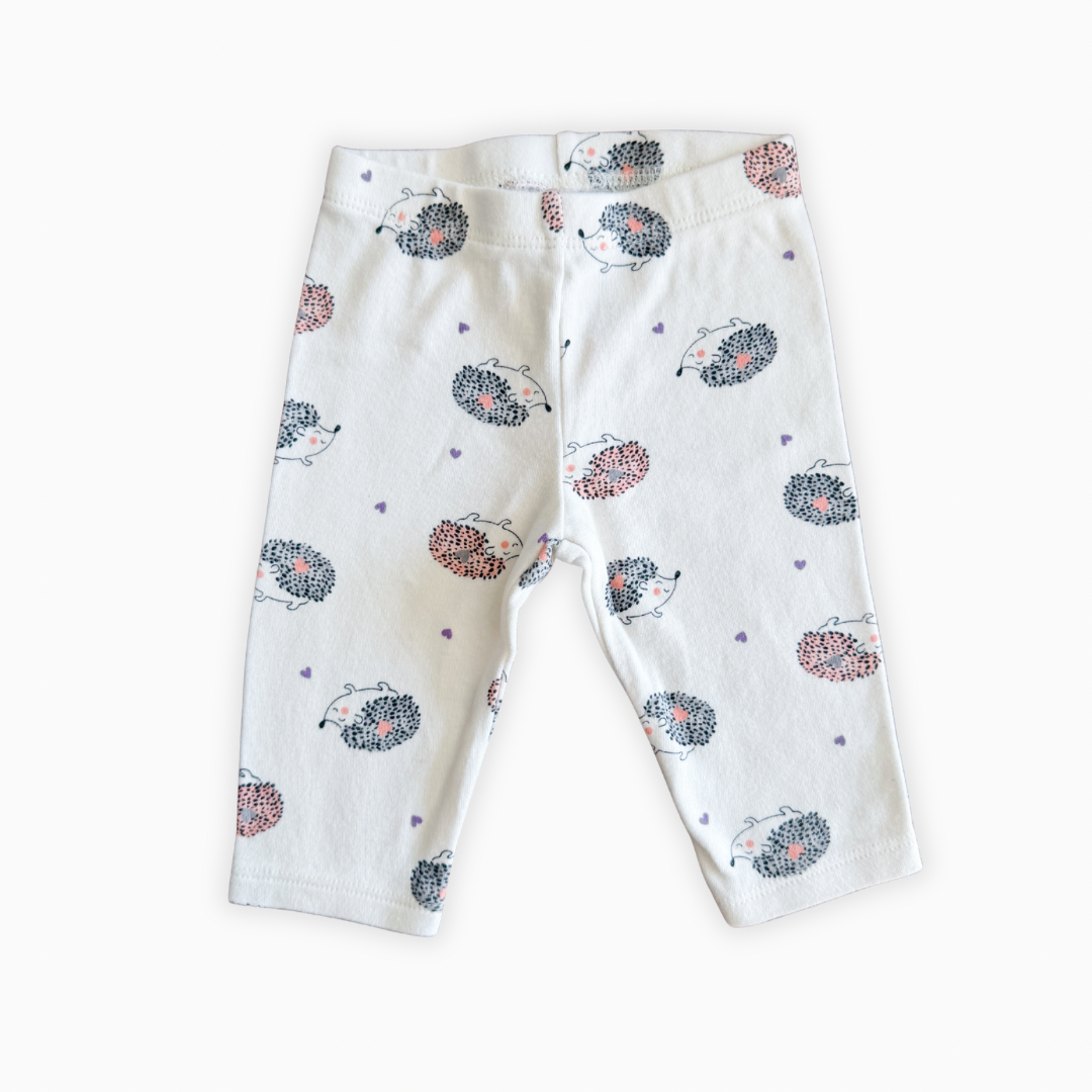 Legging imprimé hérissons | Pekkle | 3 mois