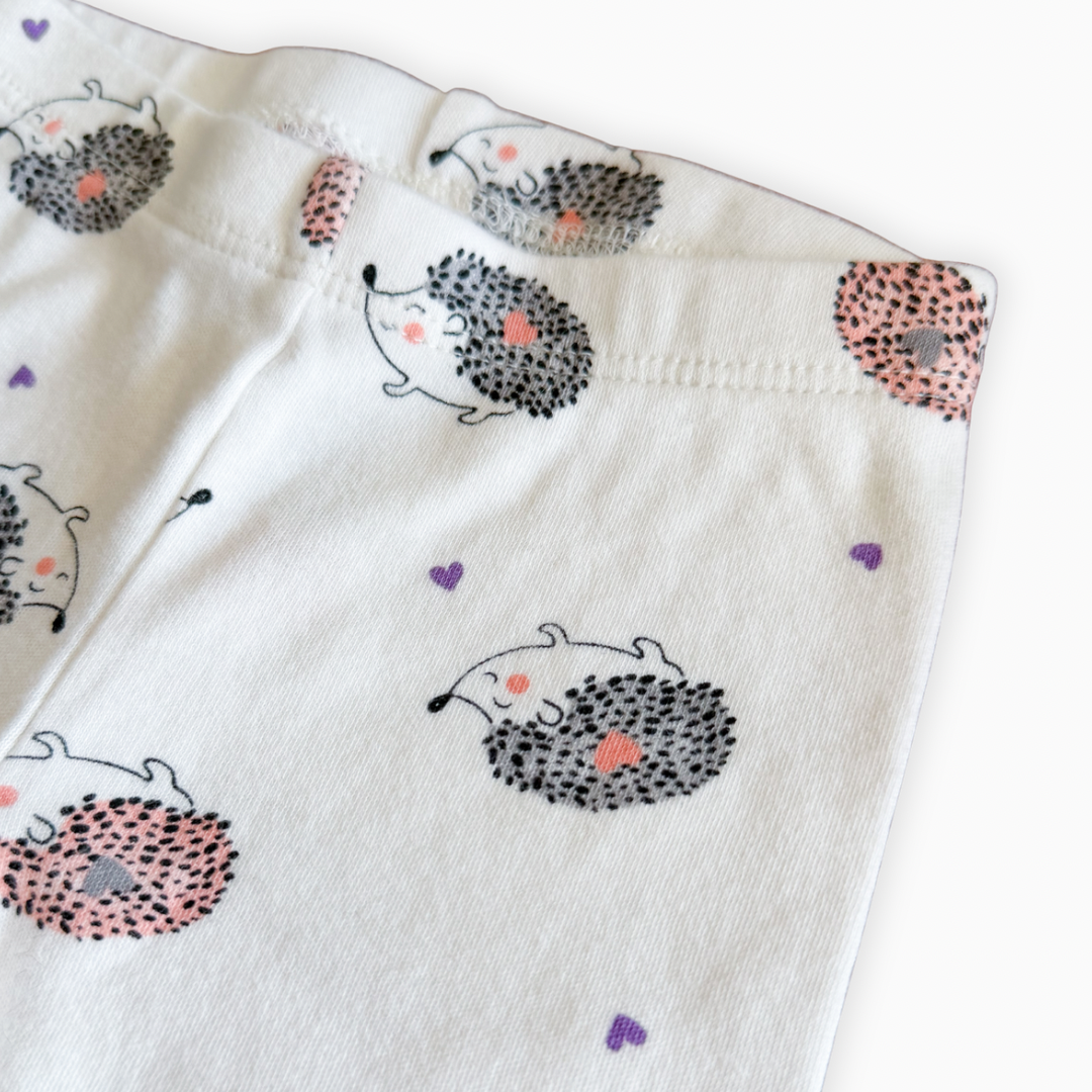 Legging imprimé hérissons | Pekkle | 3 mois