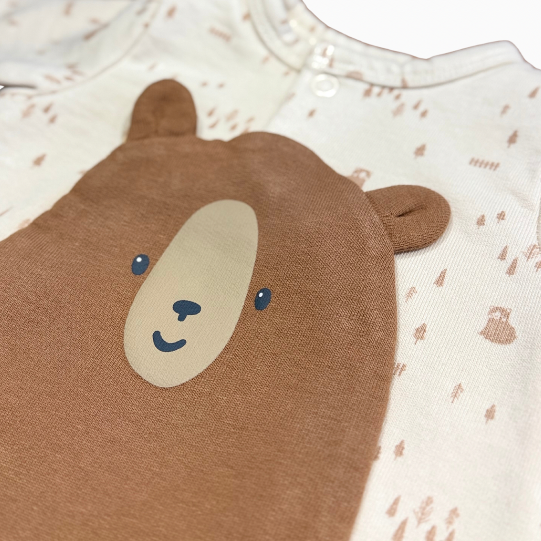 Pyjama naissance écru motif ours | Vertbaudet | NB (0M)