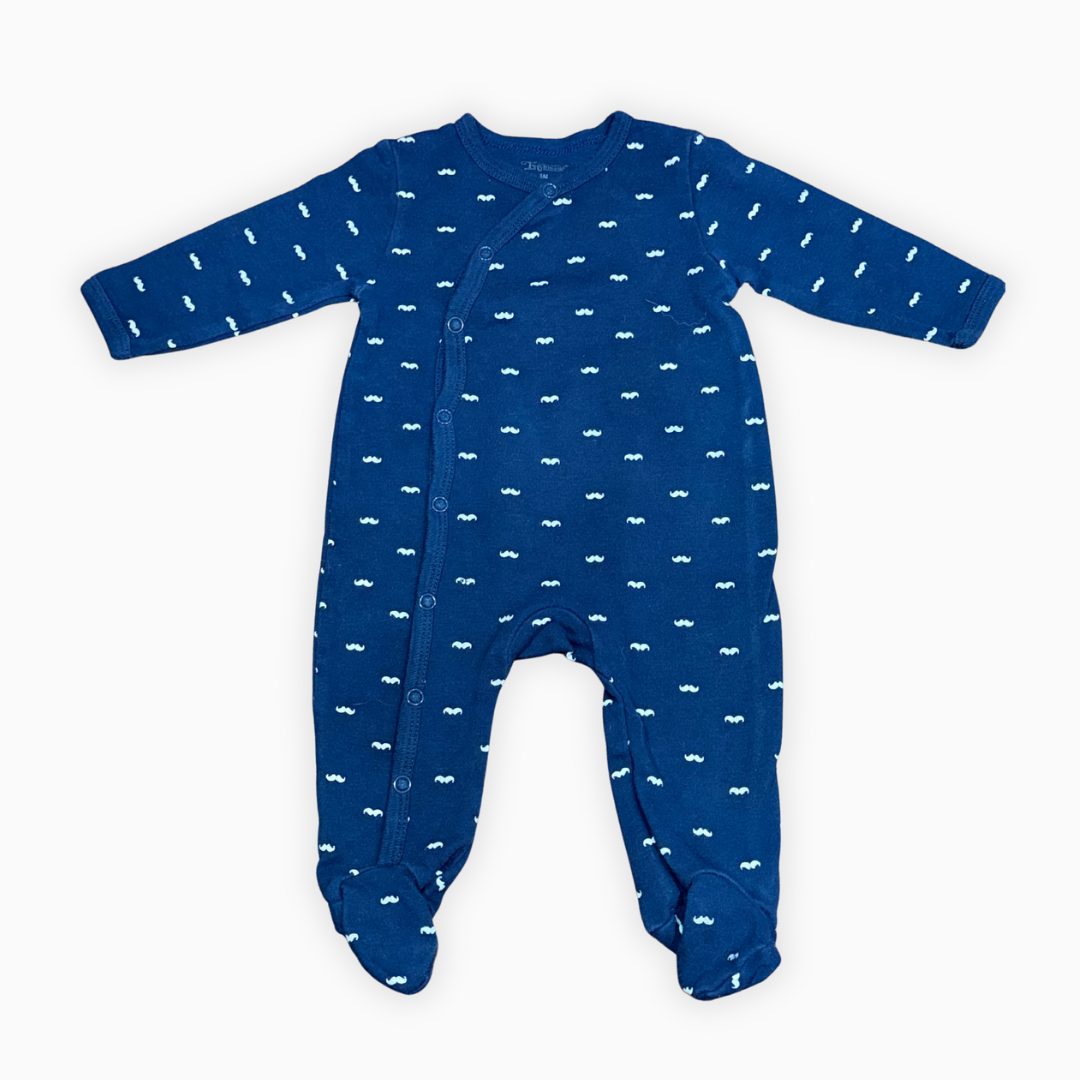 Pyjama à motifs moustaches | Fetchmous | 3 mois