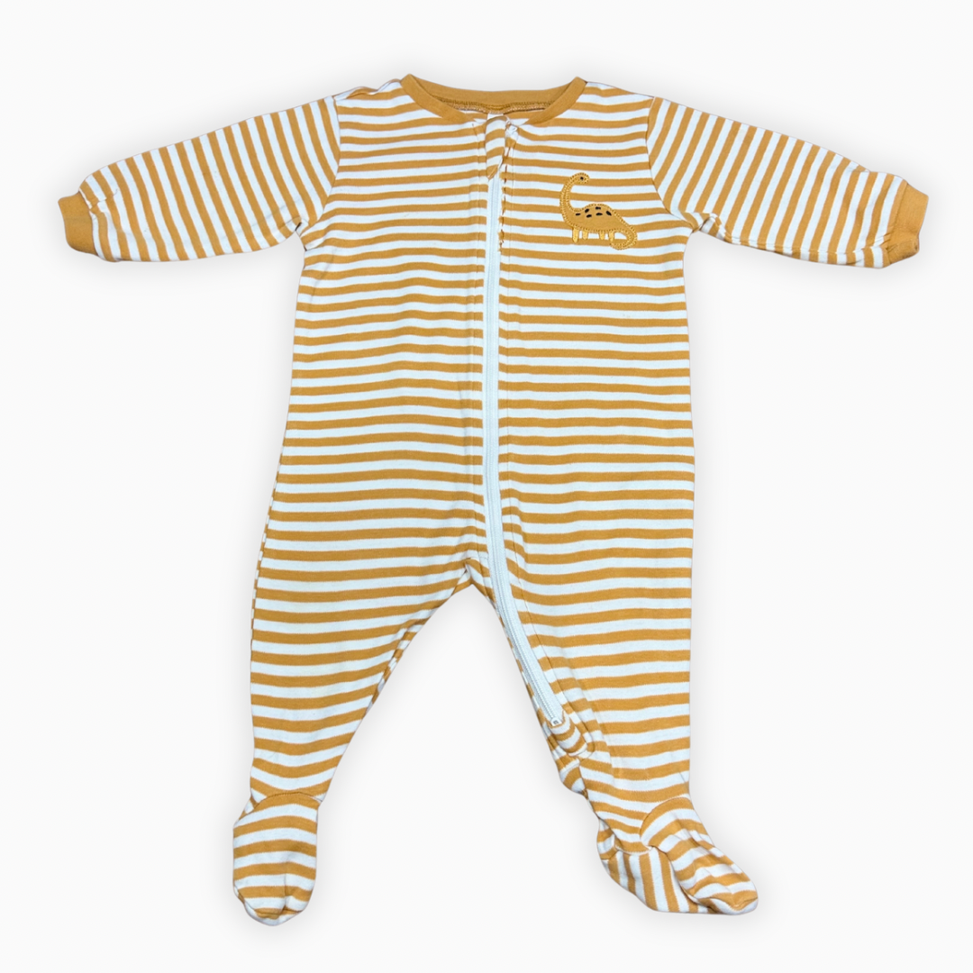 Pyjama en coton moutarde | Pekkle | 3 mois
