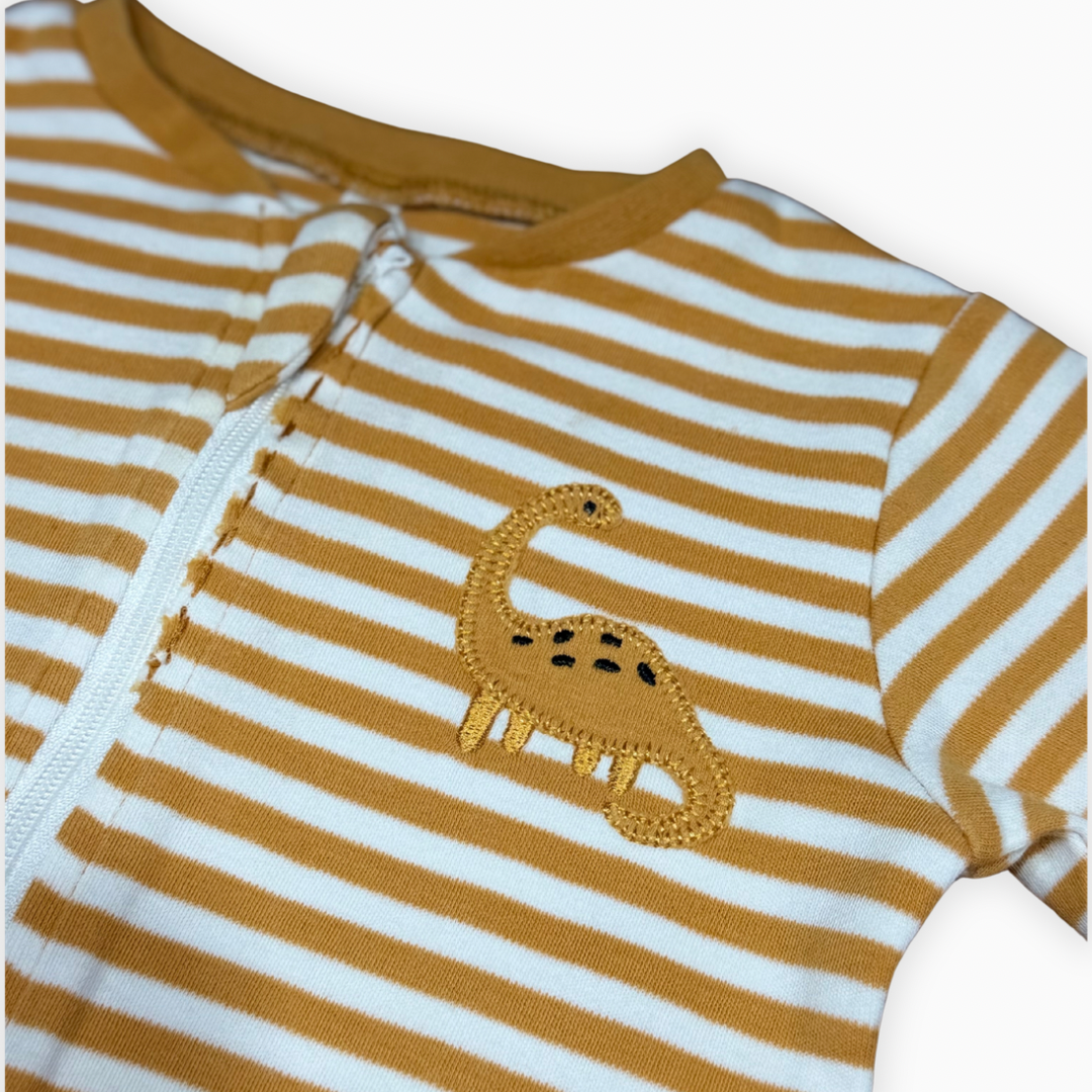 Pyjama en coton moutarde | Pekkle | 3 mois