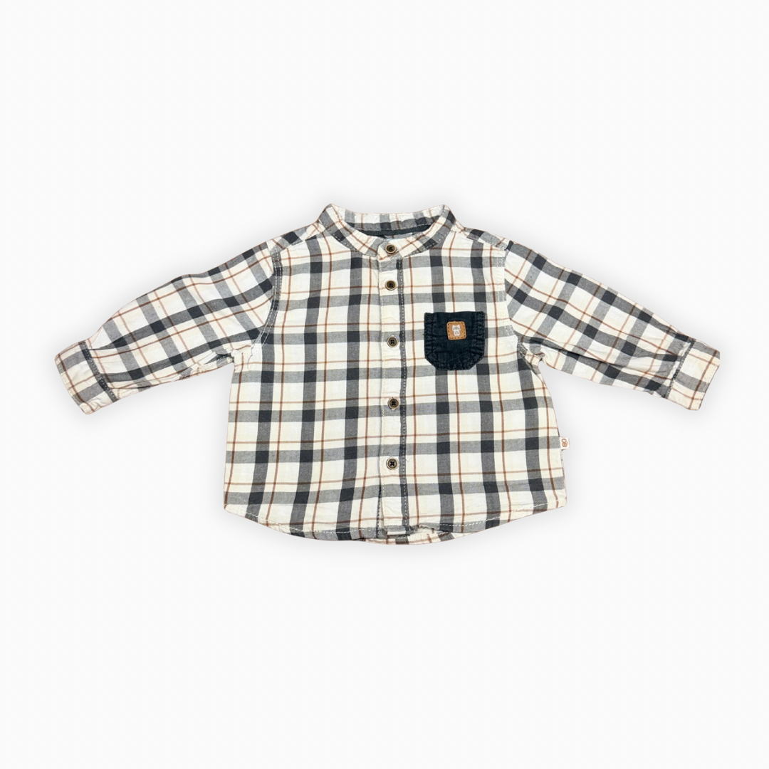 Chemise à carreaux | Obaïbi | 6 mois
