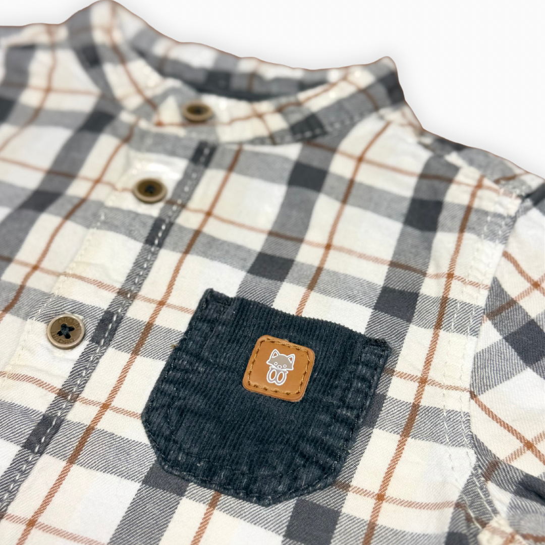 Chemise à carreaux | Obaïbi | 6 mois