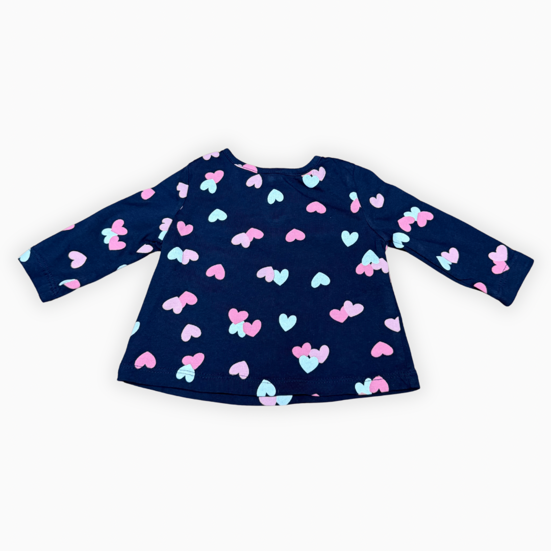 Chandail manches longues à cœurs | Joe Fresh | 0–3 mois