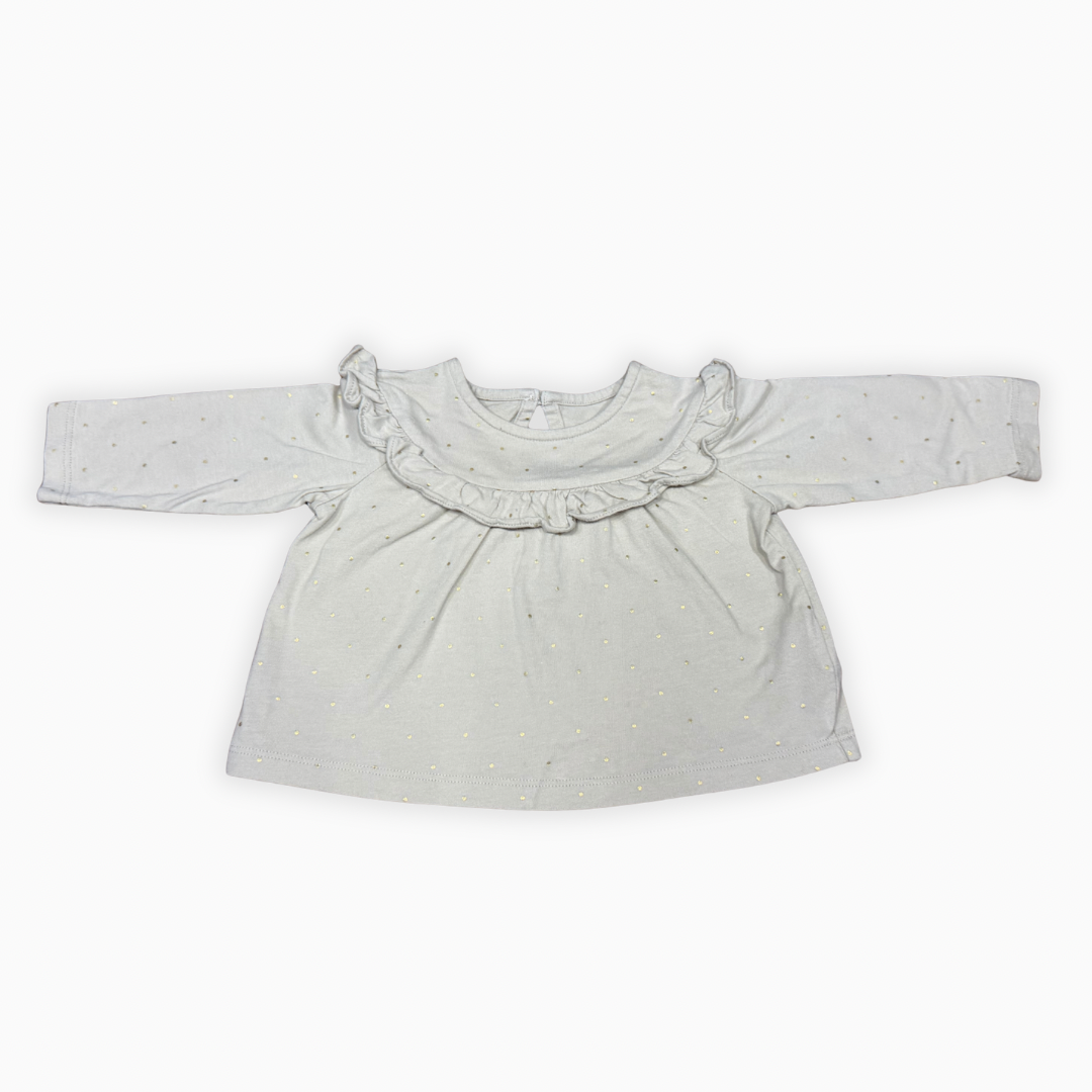Chandail manches longues à pois dorés | Gap | 3–6 mois