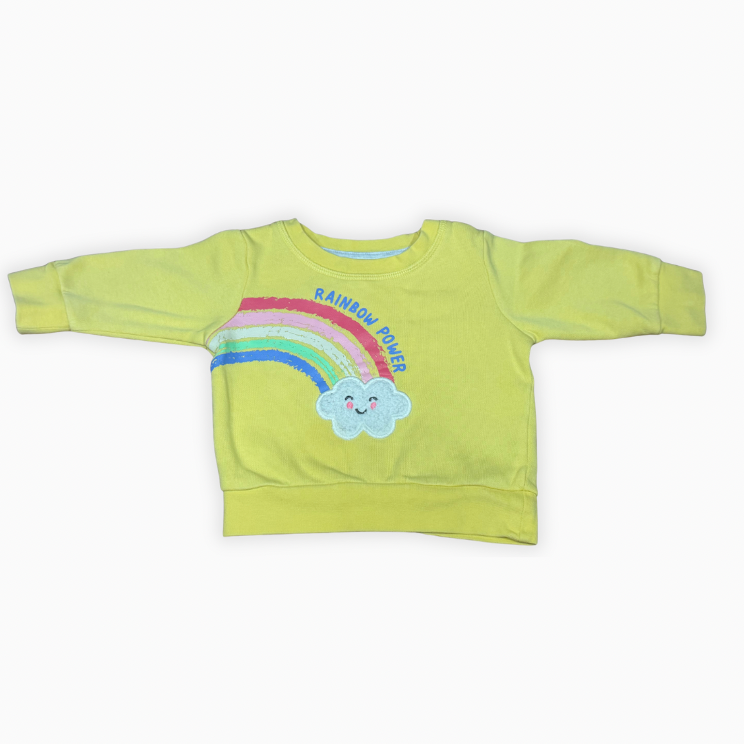 Chandail molletonné motif arc-en-ciel | George Baby | 3-6 mois