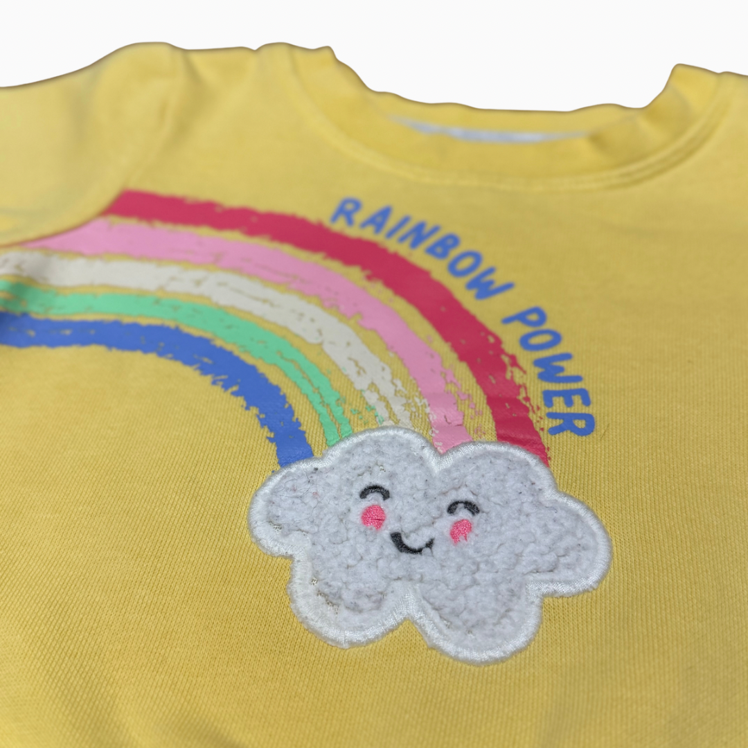 Chandail molletonné motif arc-en-ciel | George Baby | 3-6 mois