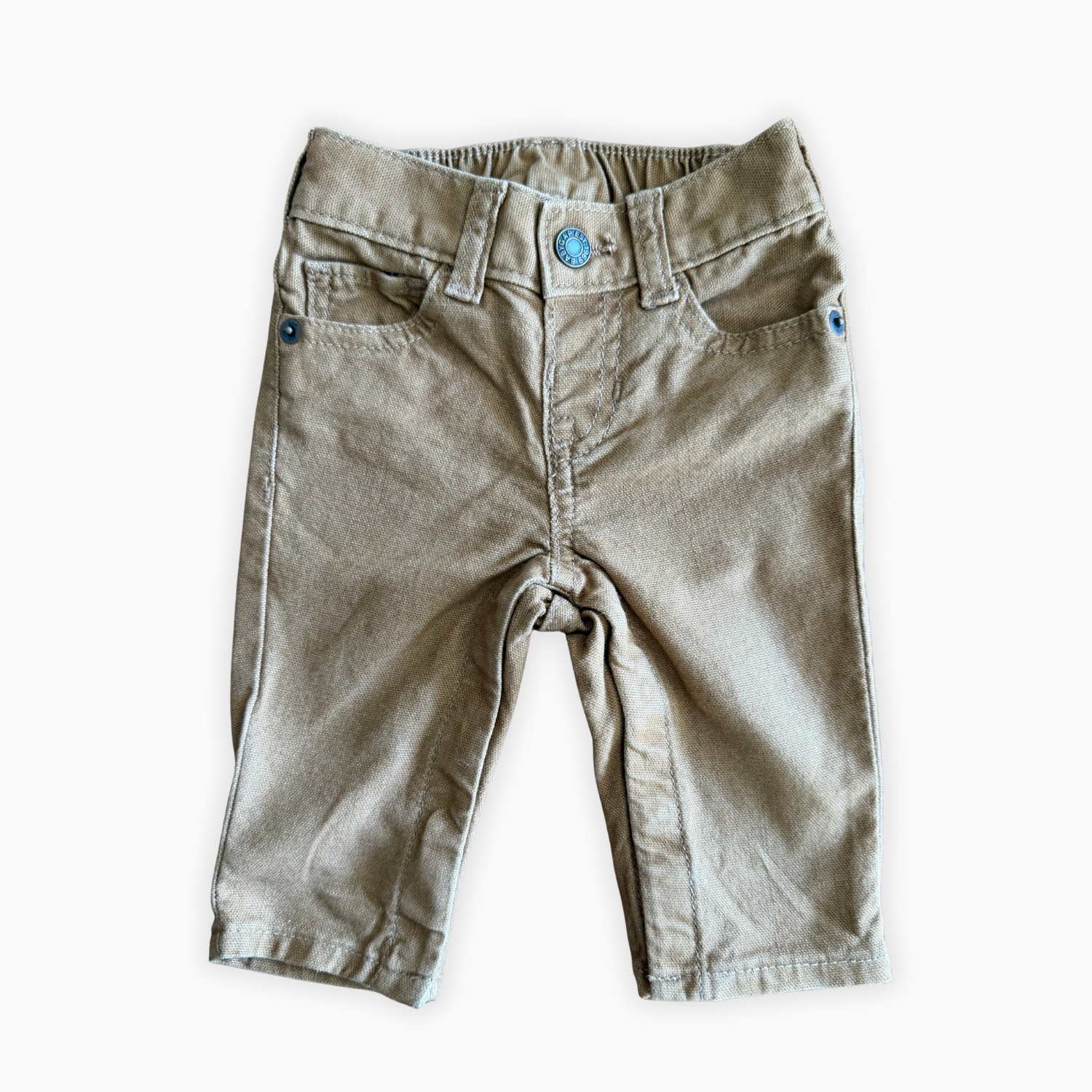 Pantalon toile beige pressionné | GAP Denim | 3–6 mois