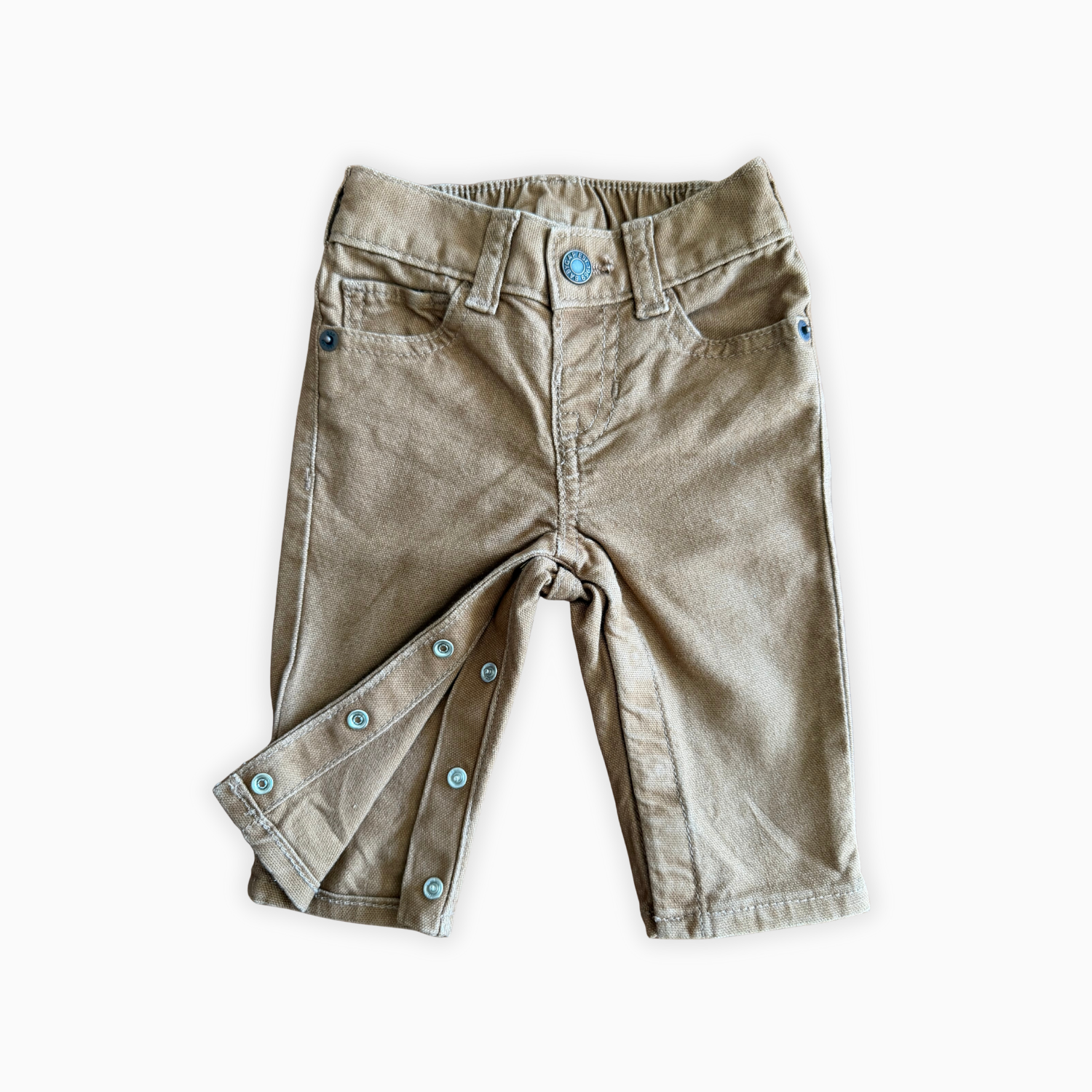 Pantalon toile beige pressionné | GAP Denim | 3–6 mois