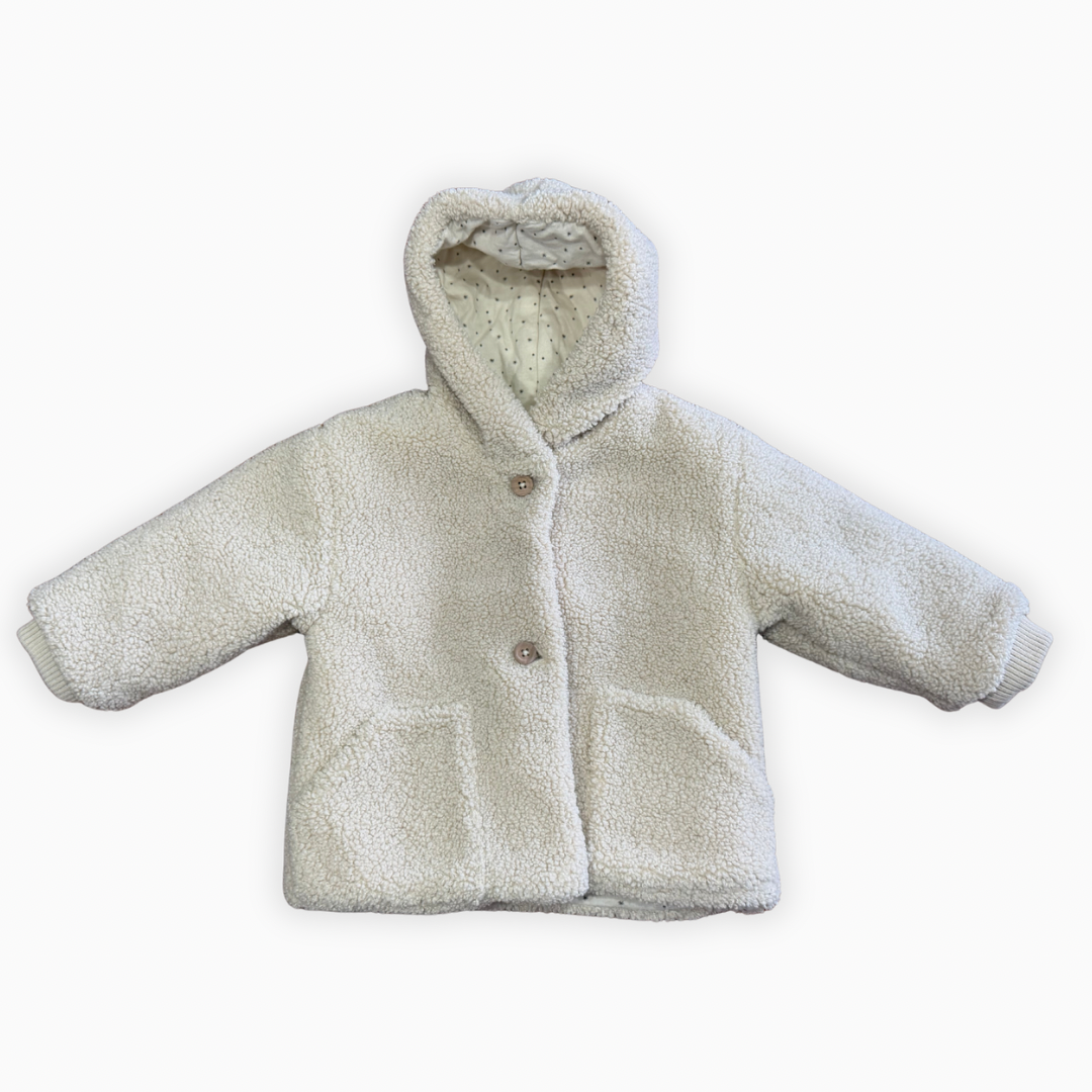 Veste en polaire à capuche | Zara | 9–12 mois