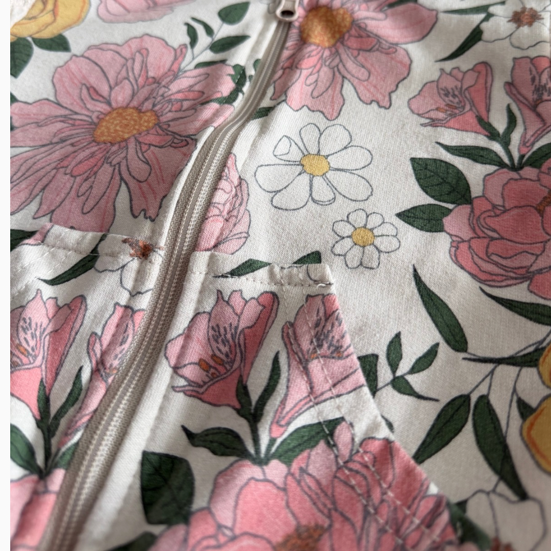 Veste fleurie zippée | Monkey Bars | 3–6 mois