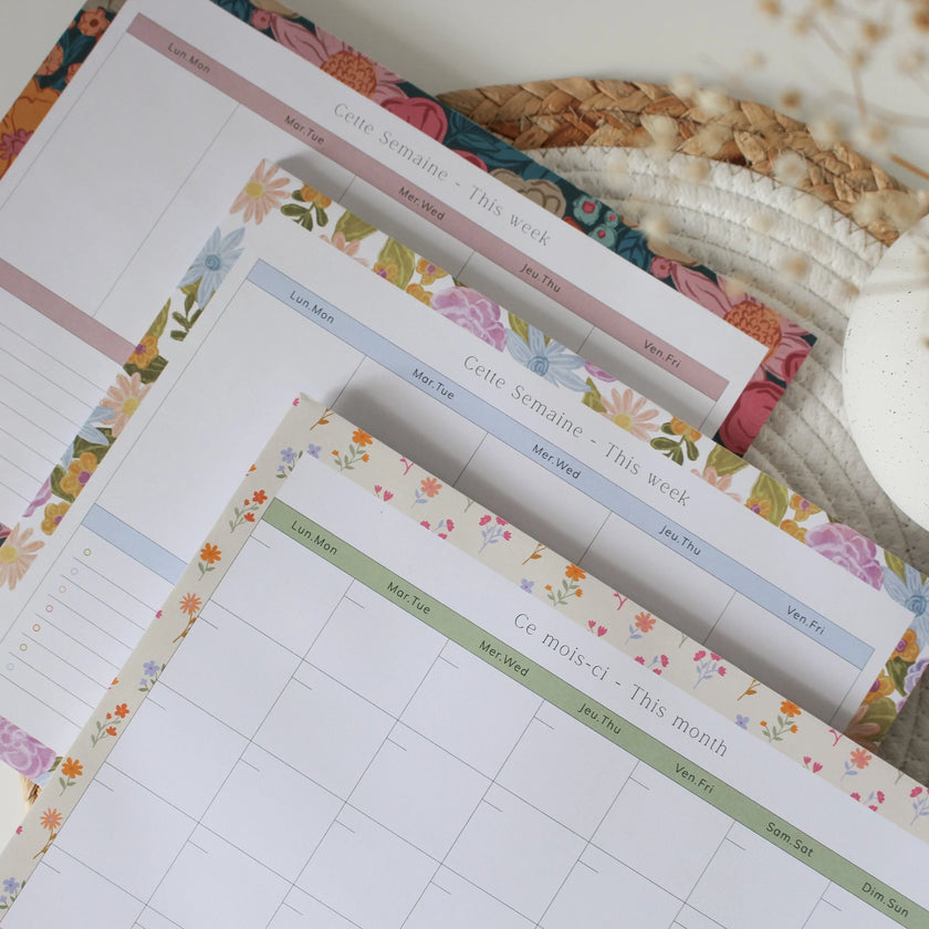 Planificateur de semaine Bloom - La Maison Camomille
