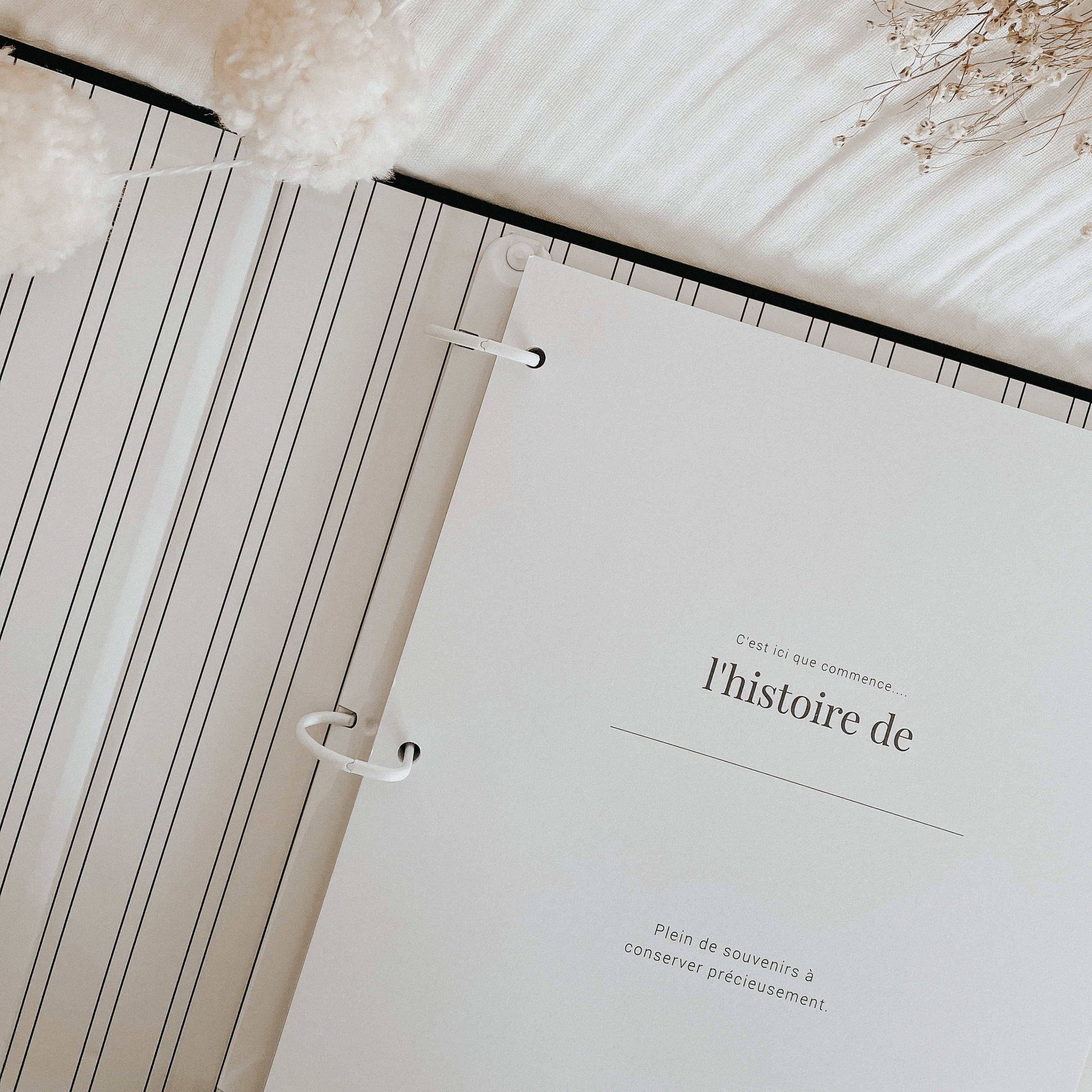 Livre de bébé - Noir en tissu